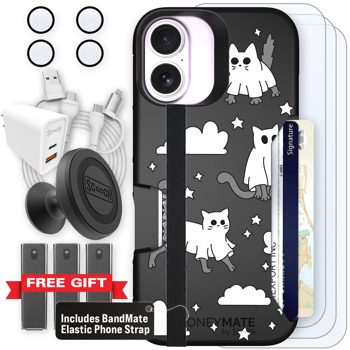 Scooch Moneymate Scaredy Cats ultimate bundle featuring the original Scaredy Cats print