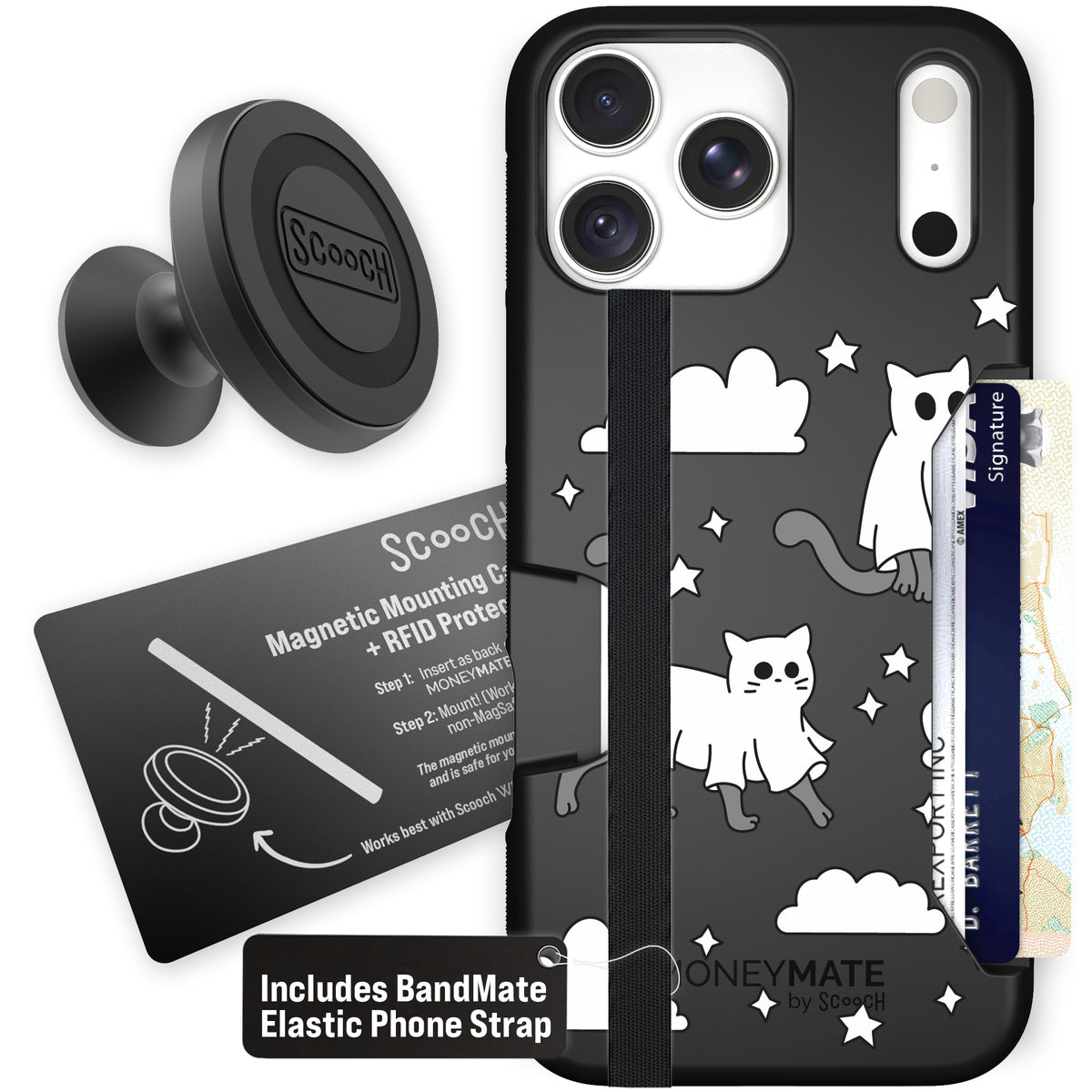 Scooch Moneymate Scaredy Cats starter bundle featuring the original Scaredy Cats print