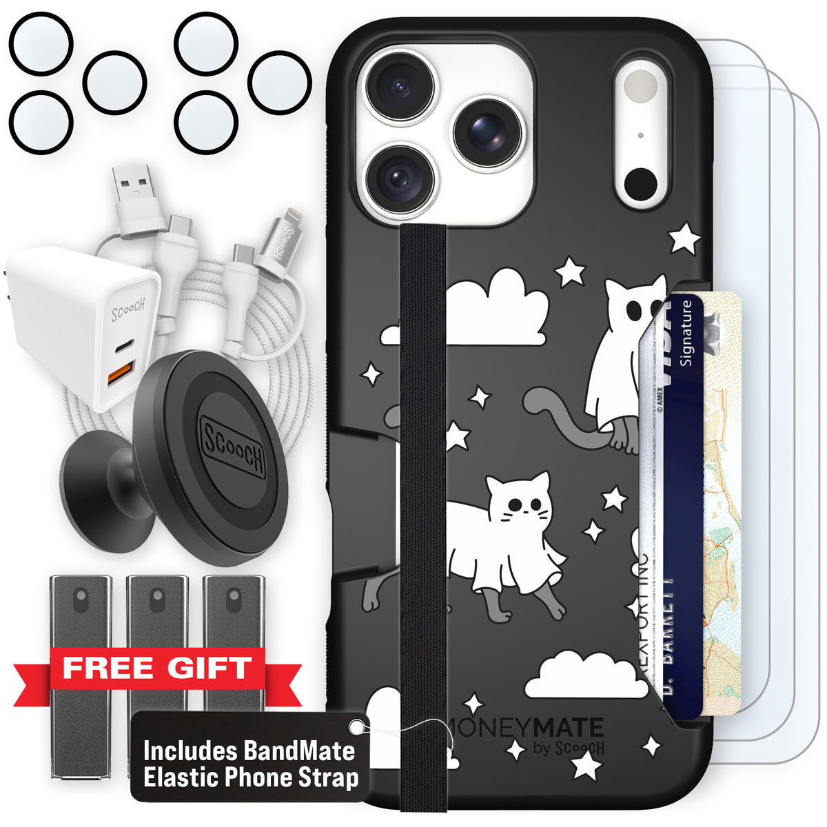Scooch Moneymate Scaredy Cats ultimate bundle featuring the original Scaredy Cats print