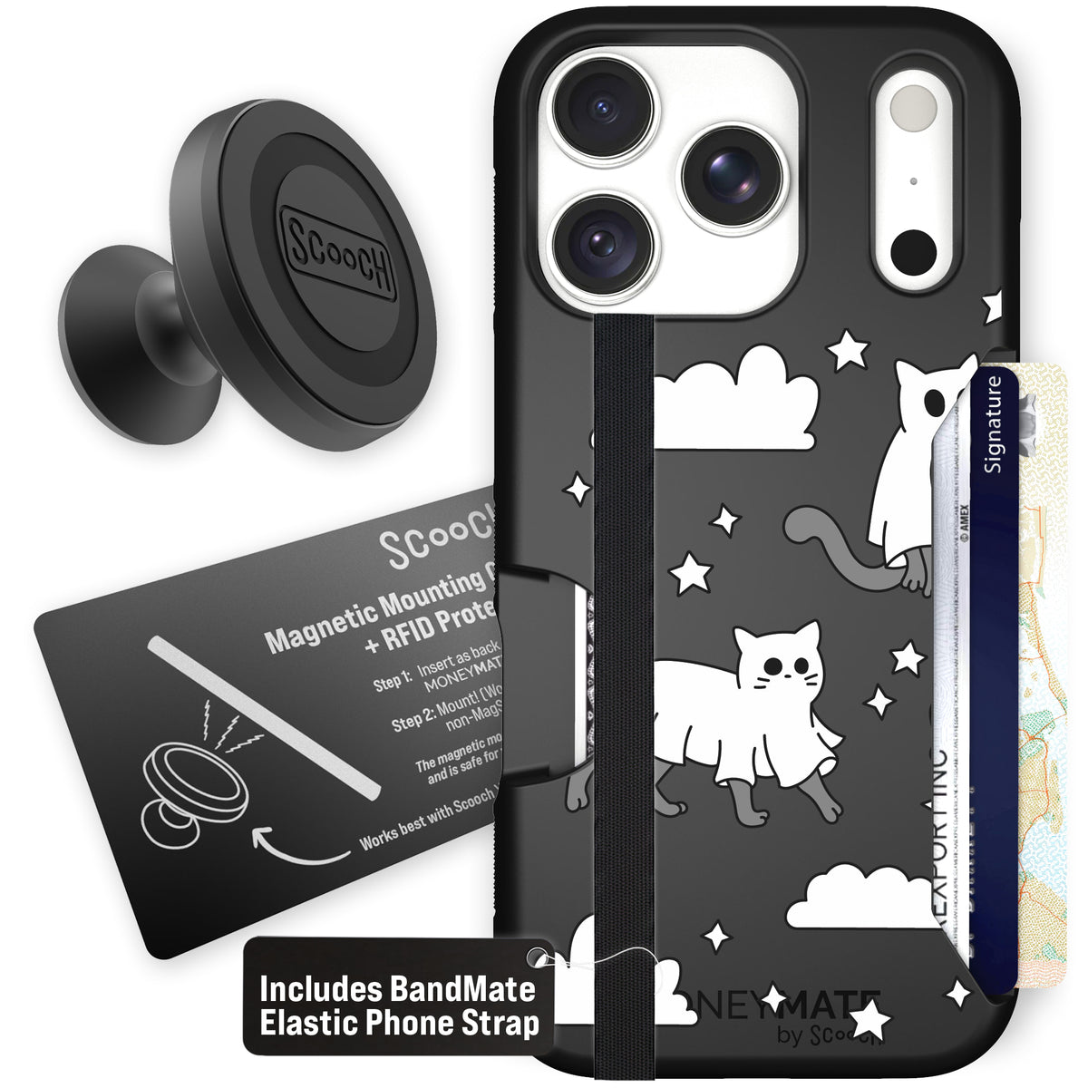 Scooch Moneymate Scaredy Cats starter bundle featuring the original Scaredy Cats print