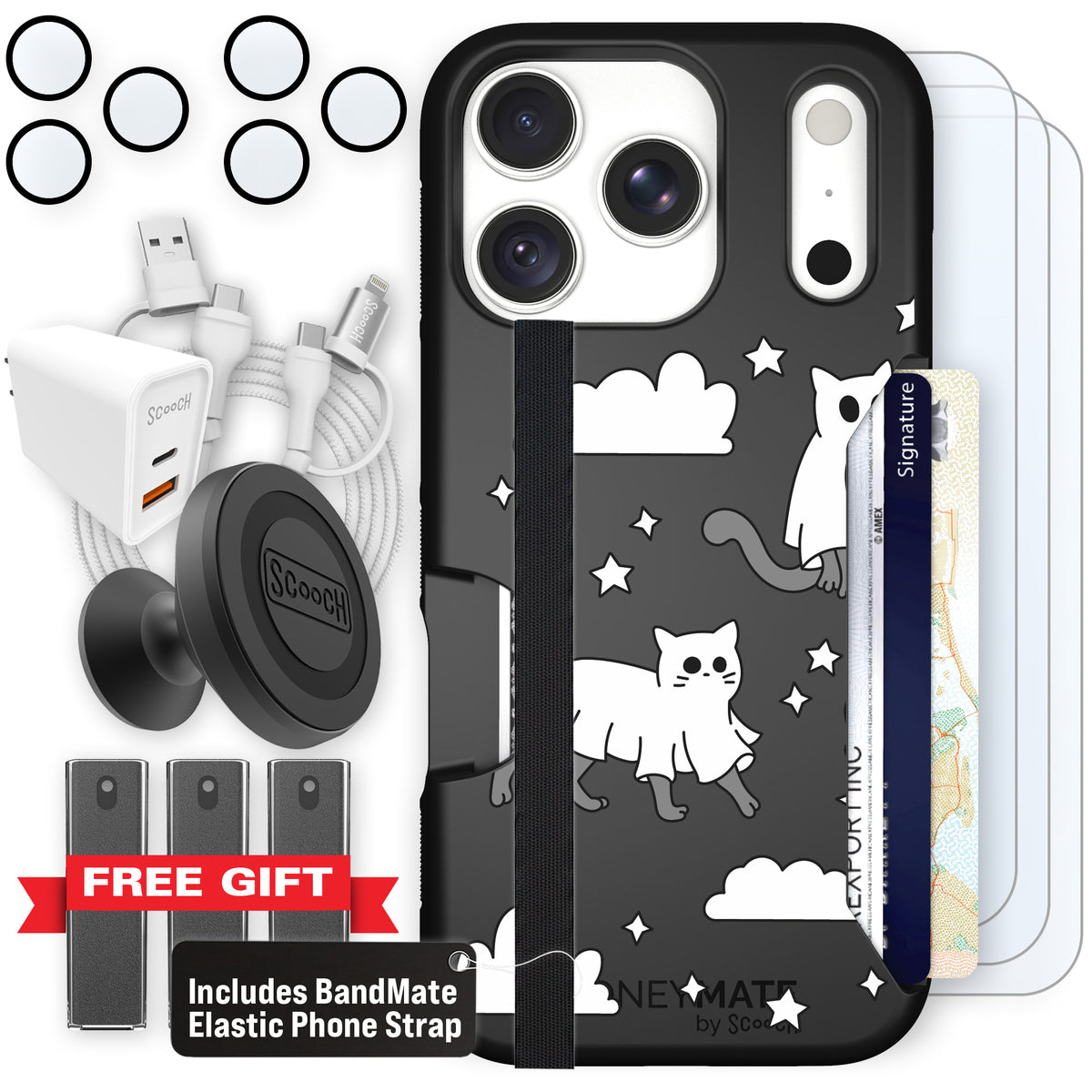 Scooch Moneymate Scaredy Cats ultimate bundle featuring the original Scaredy Cats print