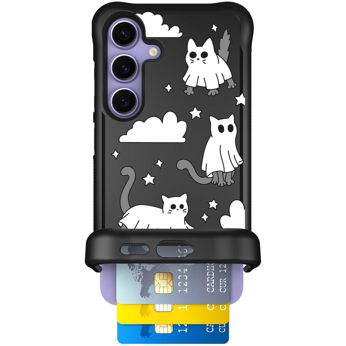 Scooch Wingmate Scaredy Cats case featuring the original Scaredy Cats print