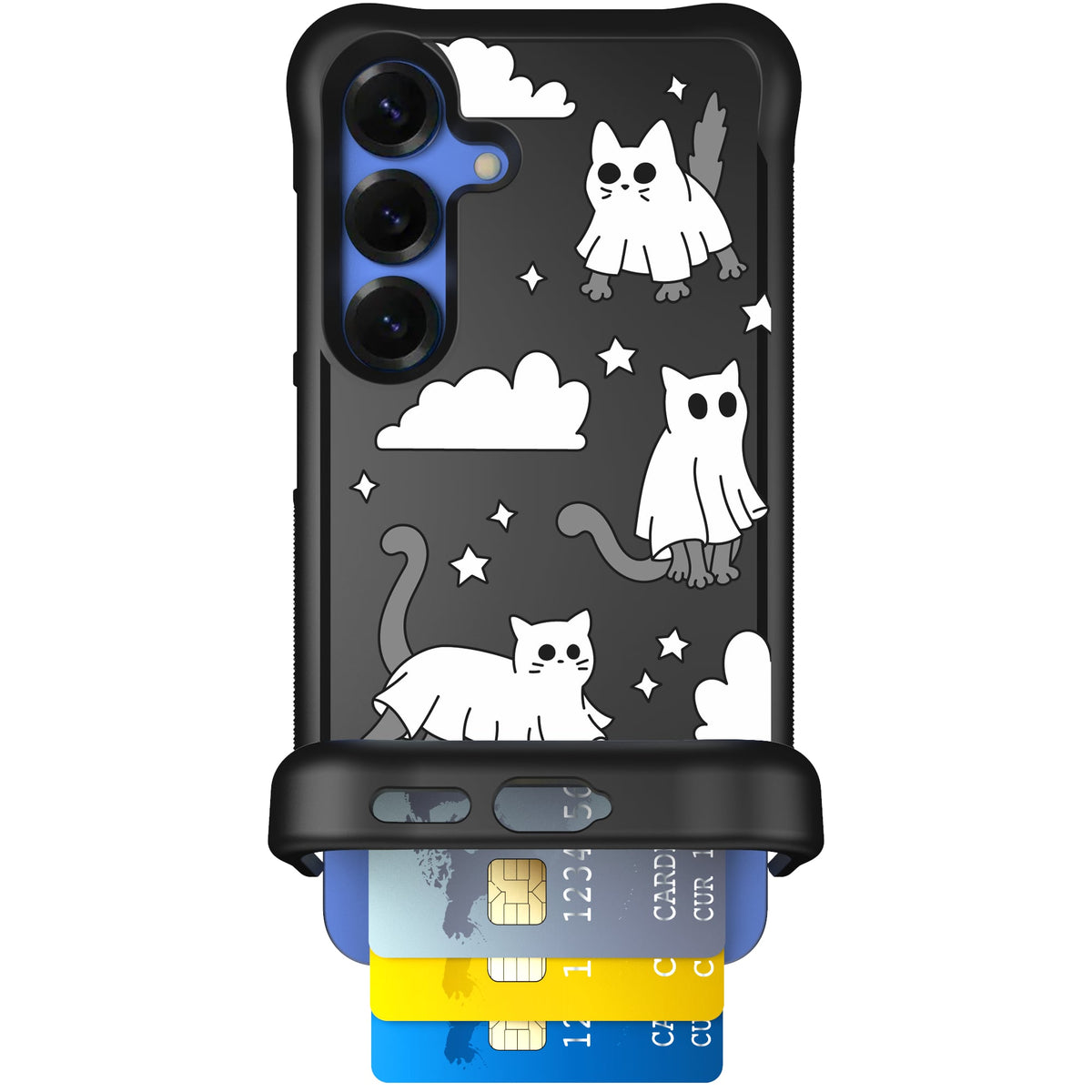 Scooch Wingmate Scaredy Cats case featuring the original Scaredy Cats print