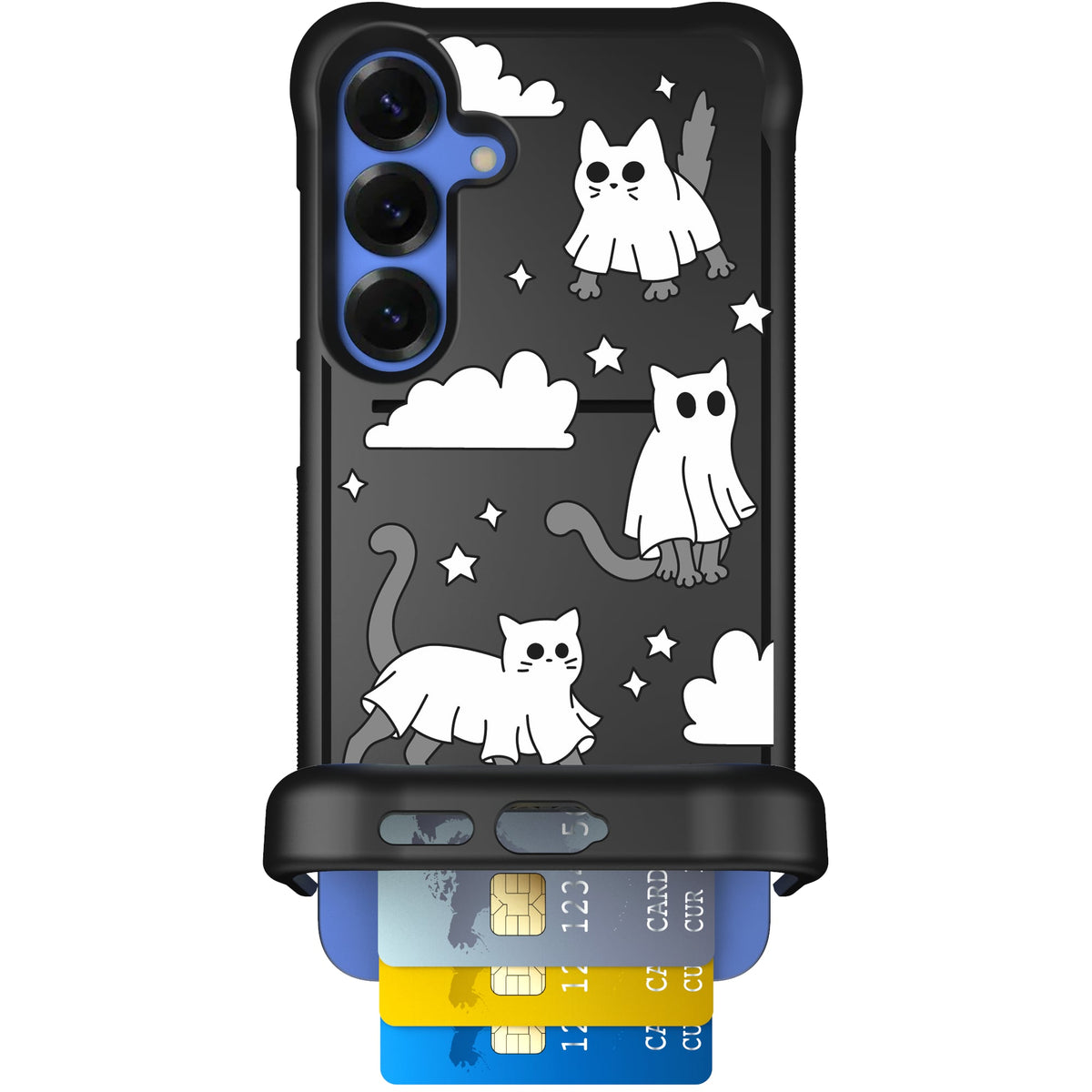 Scooch Wingmate Scaredy Cats case featuring the original Scaredy Cats print