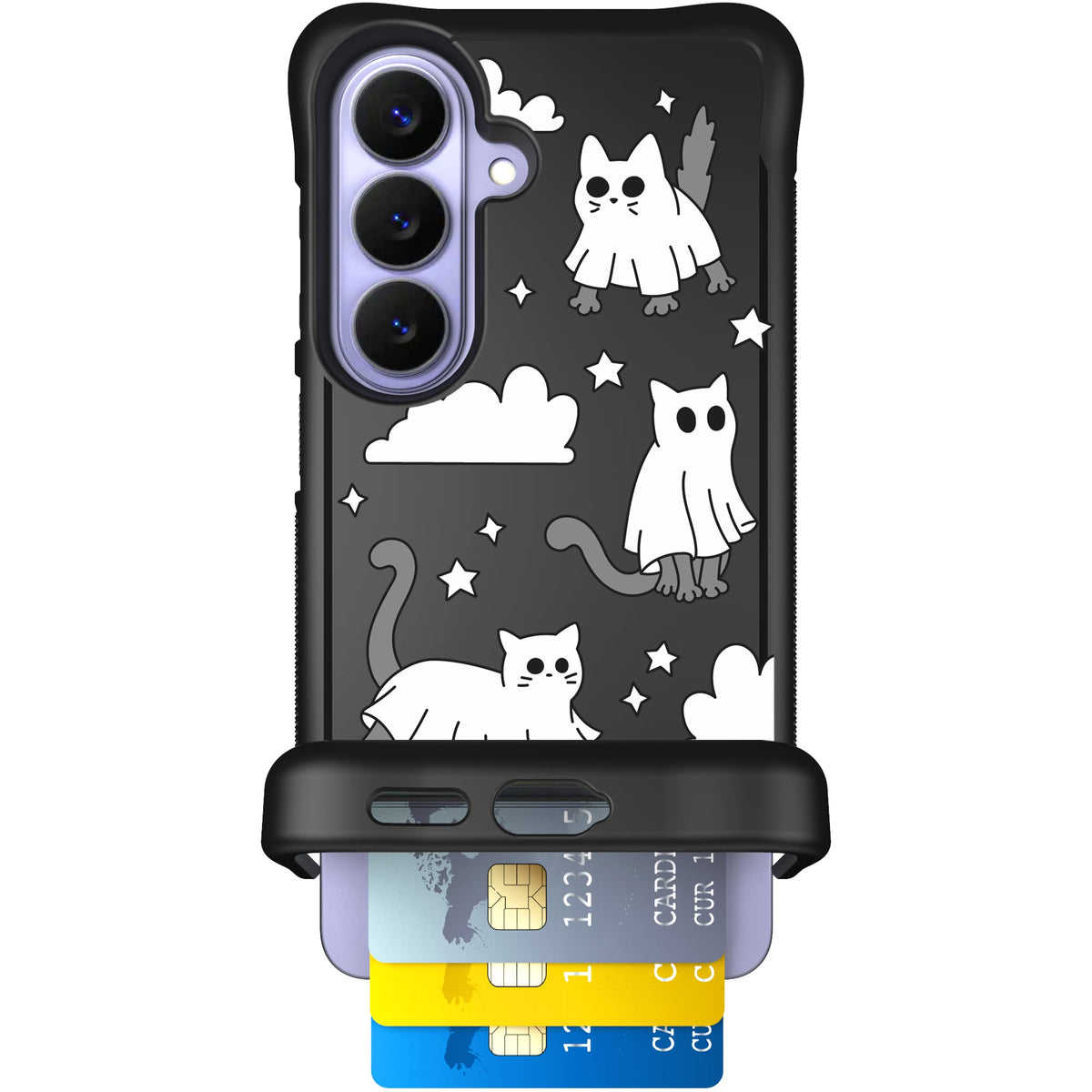 Scooch Wingmate Scaredy Cats case featuring the original Scaredy Cats print