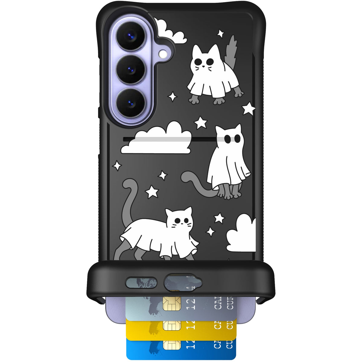 Scooch Wingmate Scaredy Cats case featuring the original Scaredy Cats print
