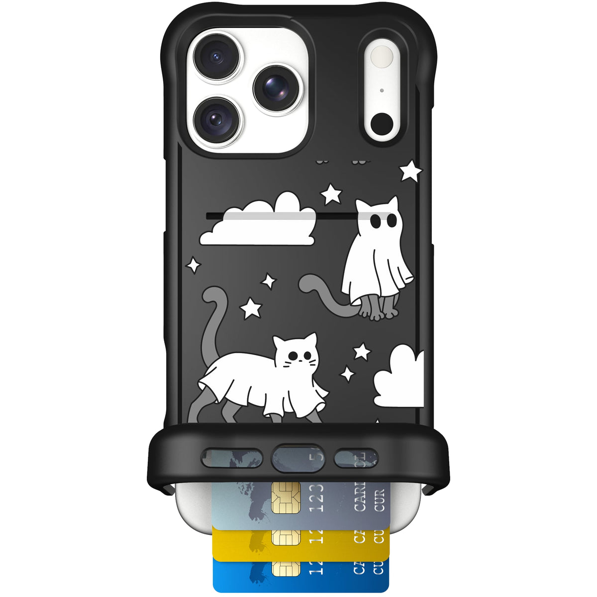 Scooch Wingmate Scaredy Cats case featuring the original Scaredy Cats print