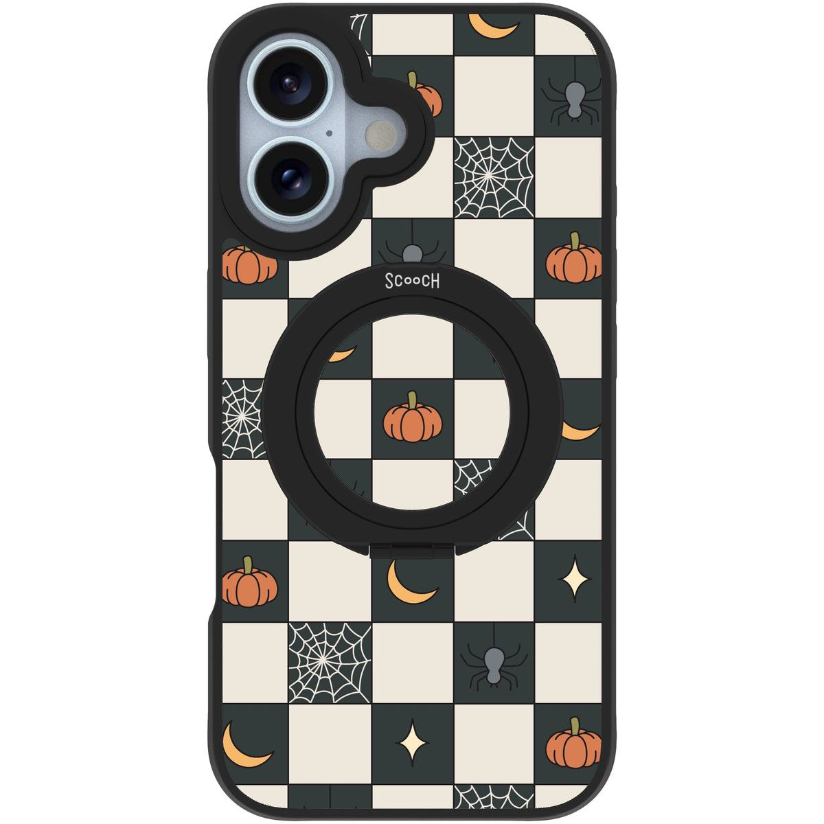 Scooch MagCase Spooky Squares case featuring the original Spooky Squares print