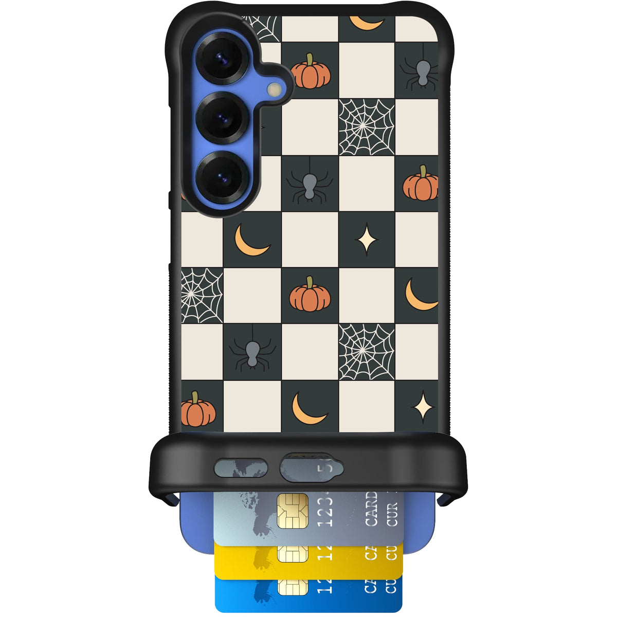 Scooch Wingmate Spooky Squares case featuring the original Spooky Squares print