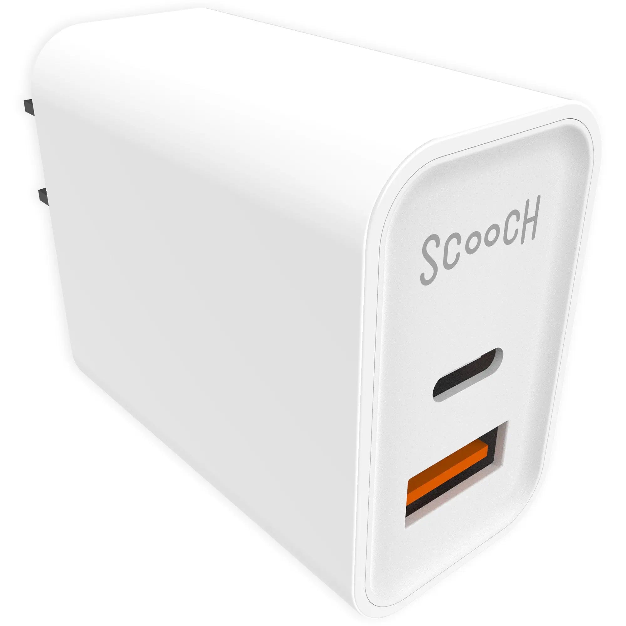 Scooch-20W Fast Charger with USB-A and USB-C Ports-