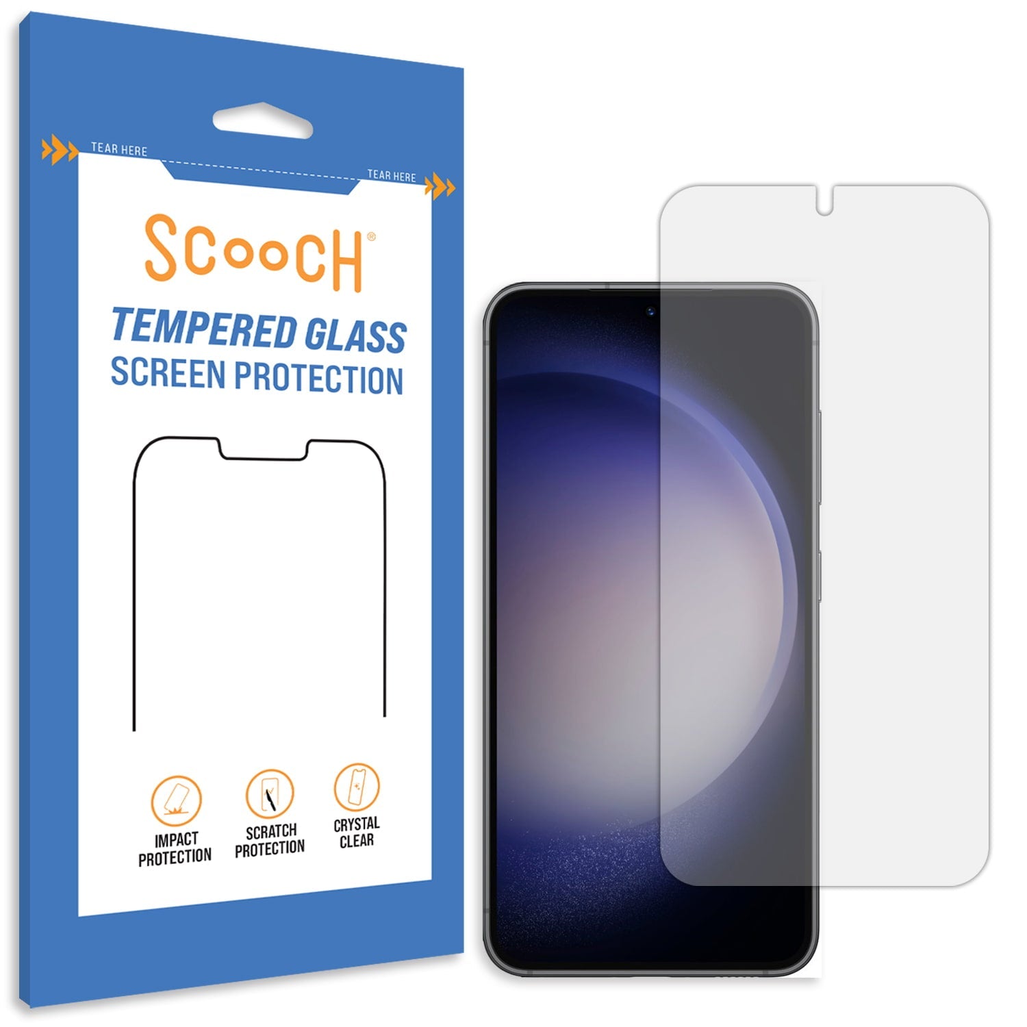 Scooch Glass screen protector for Galaxy S23