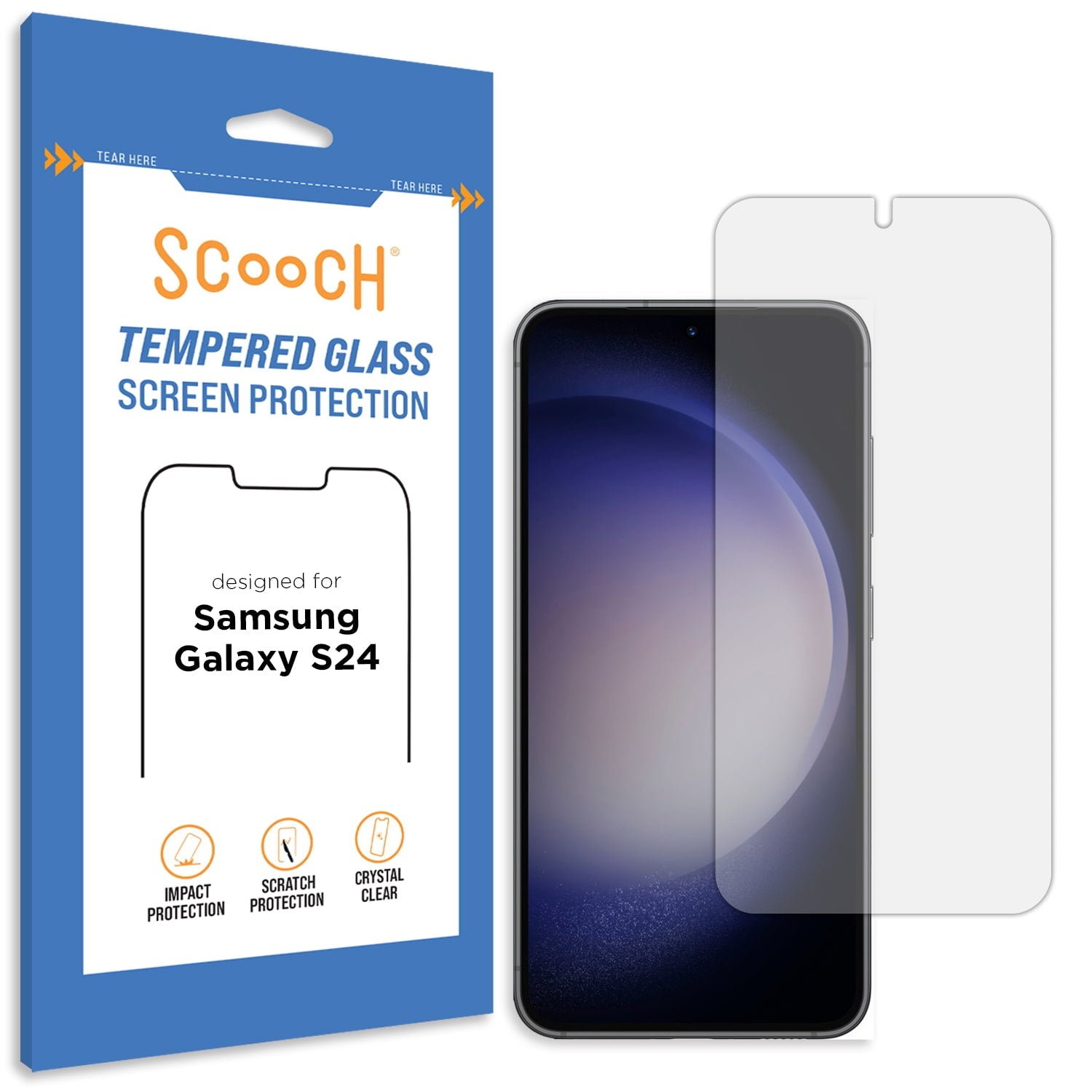 Scooch Glass screen protector for Galaxy S24