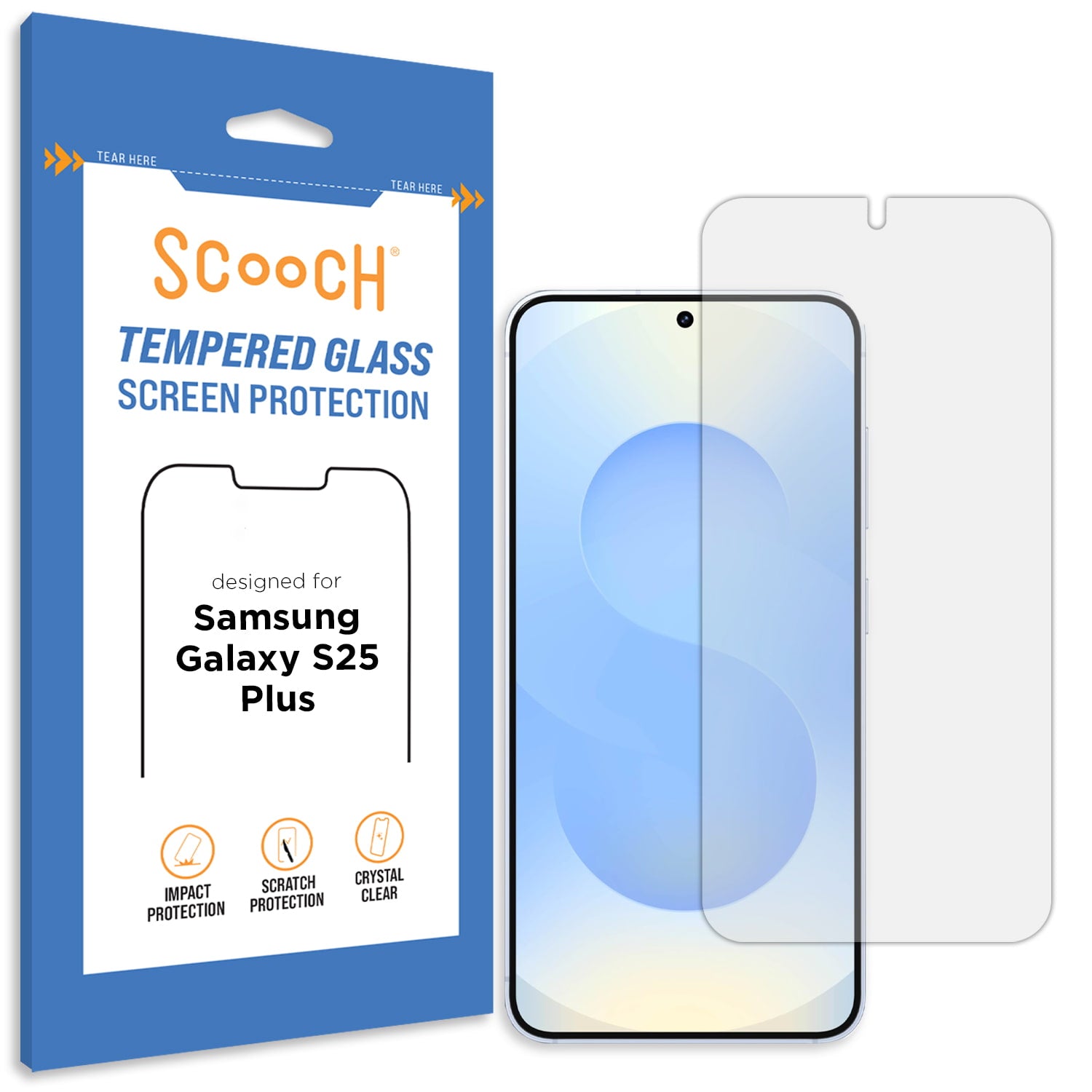 Scooch Glass screen protector for Galaxy S25+