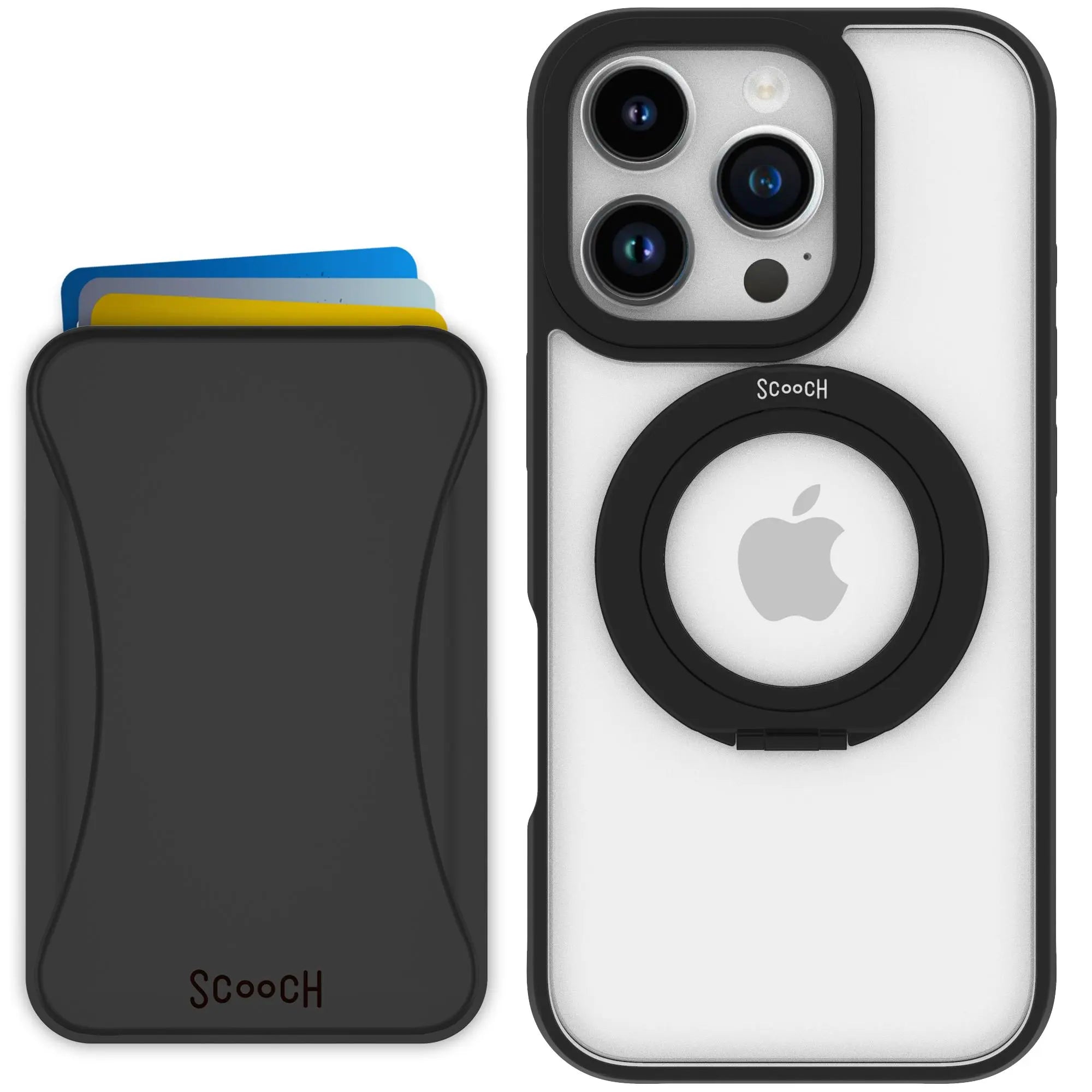 Scooch MagCase in Tuxedo Clear | Ultra Strong Magnetic Case for MagSafe iPhone 16 Pro - HaloCase MixMatch Bundle