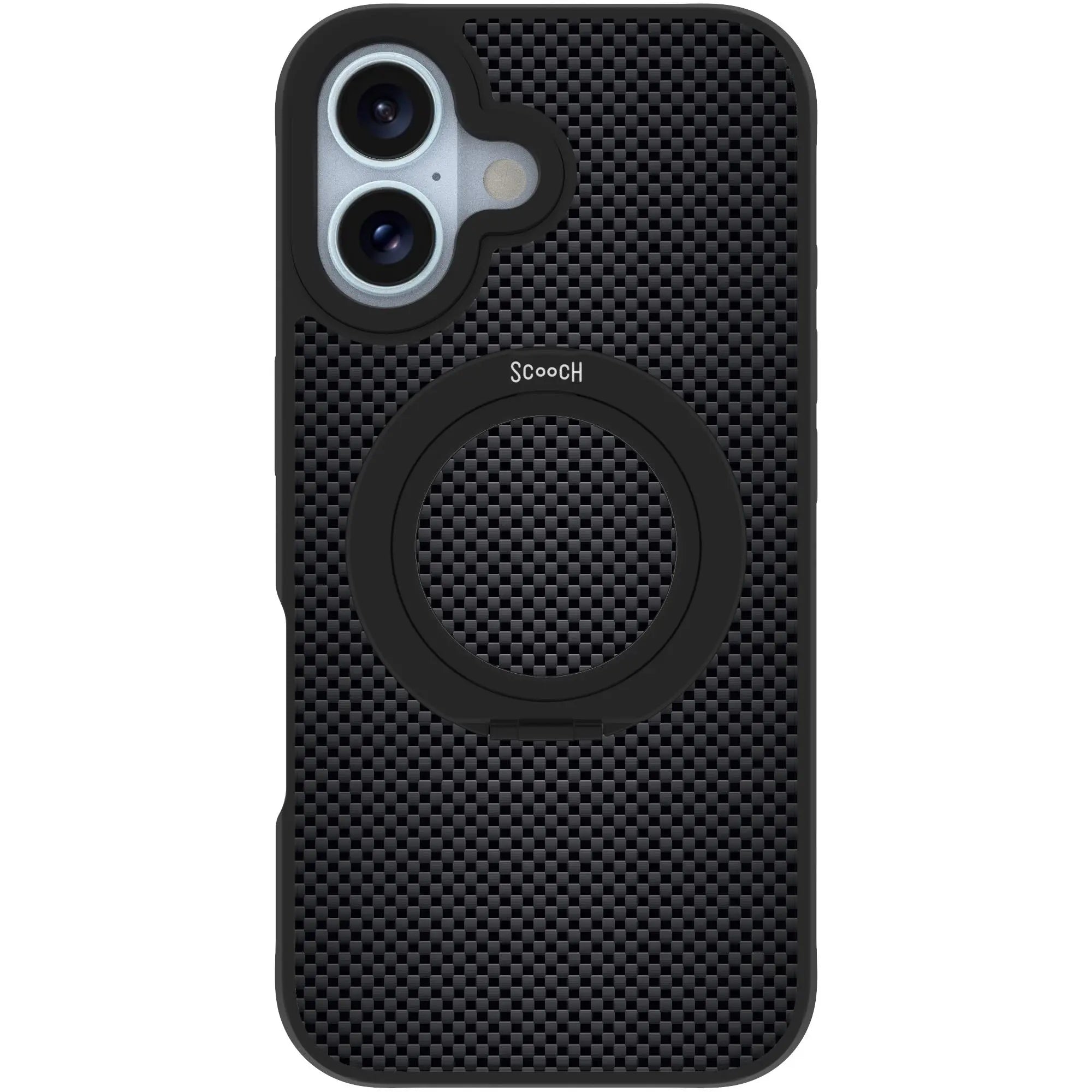 Scooch-HaloCase for iPhone 16-Carbon-Fiber