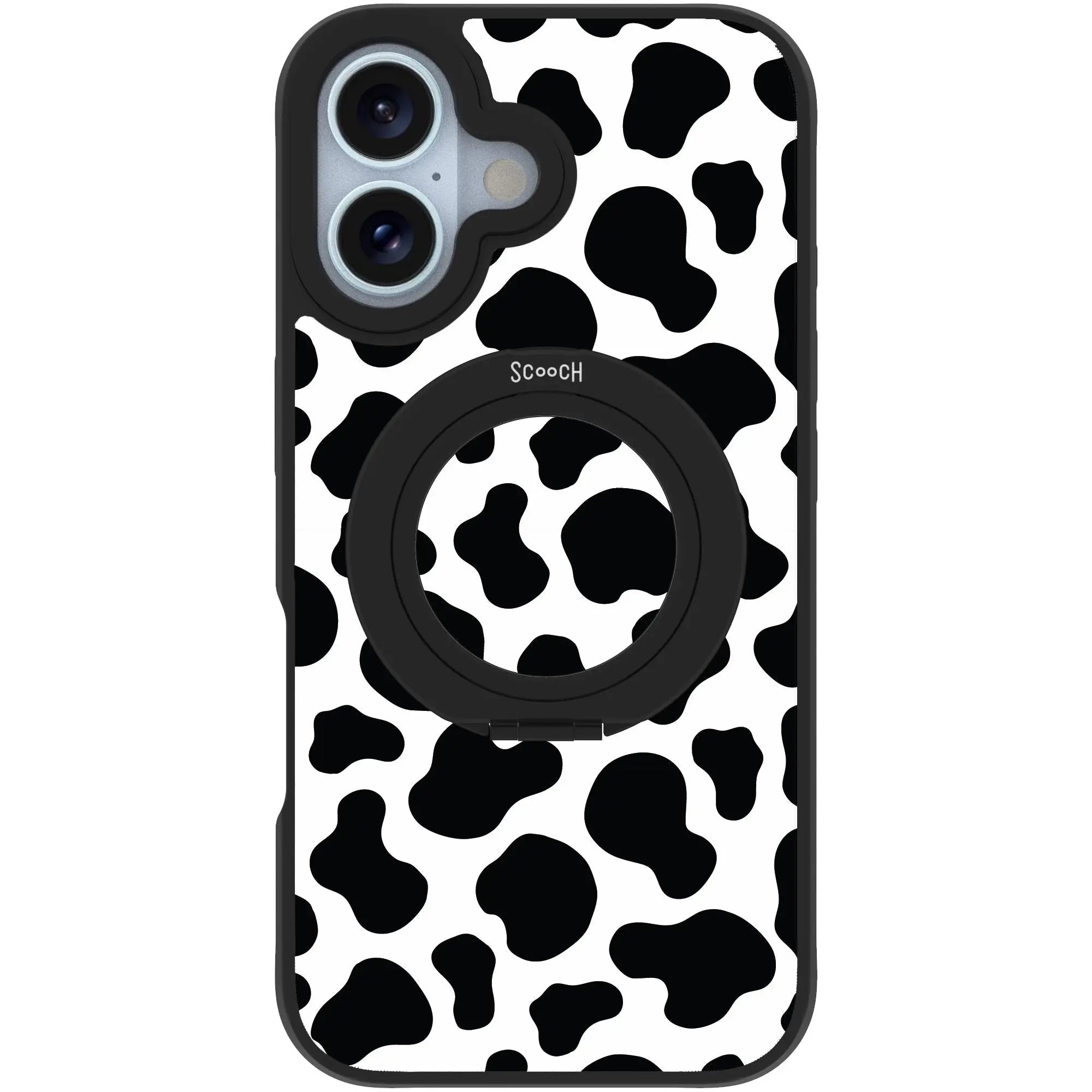 Scooch MagCase in Cow Print | Ultra Strong Magnetic Case for MagSafe iPhone 16 - HaloCase Case Only