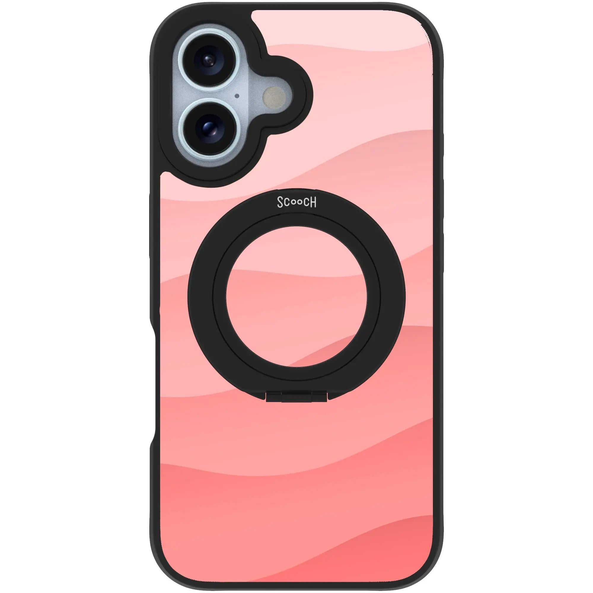 Scooch-HaloCase for iPhone 16-Pink-Waves