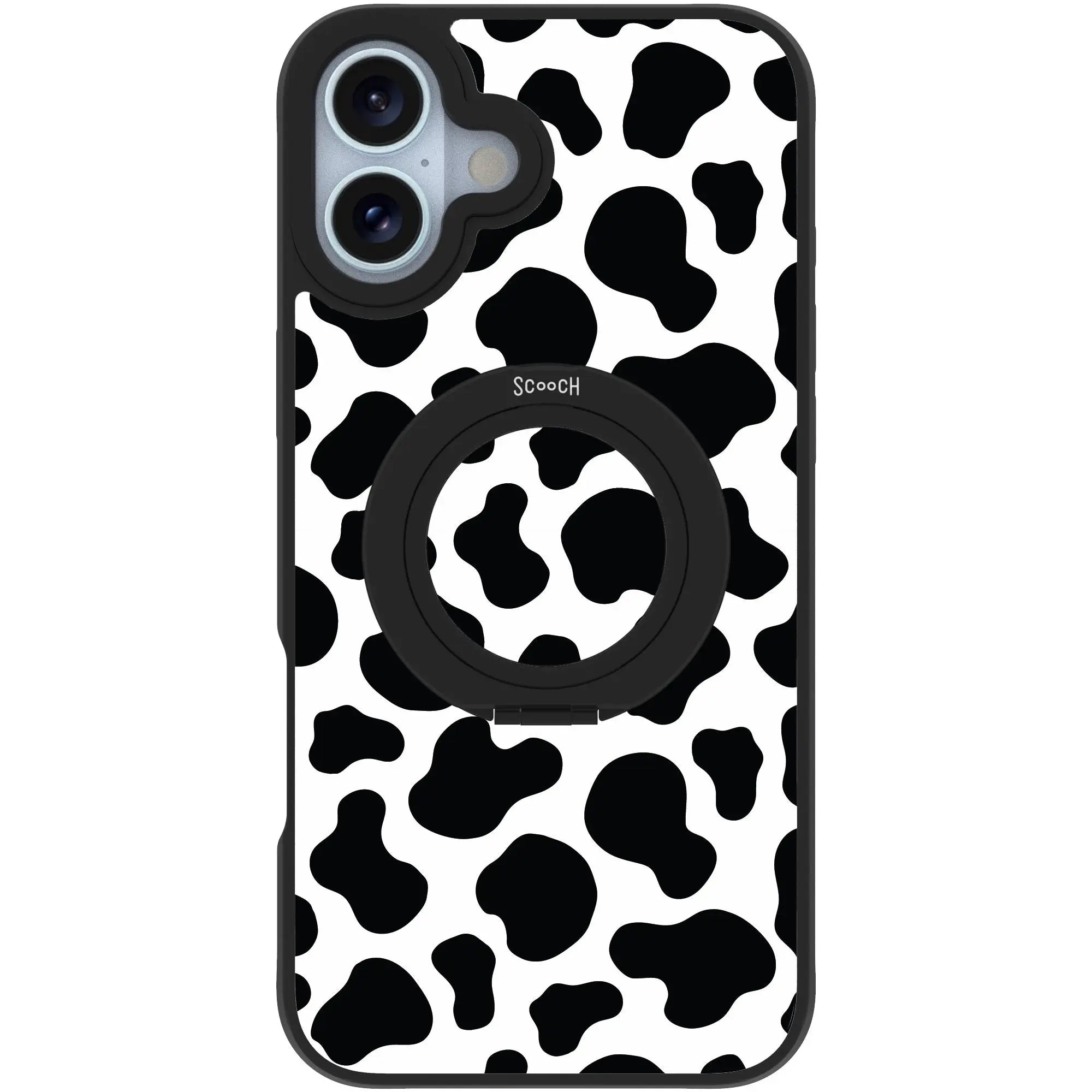 Scooch-HaloCase for iPhone 16 Plus-Cow-Print