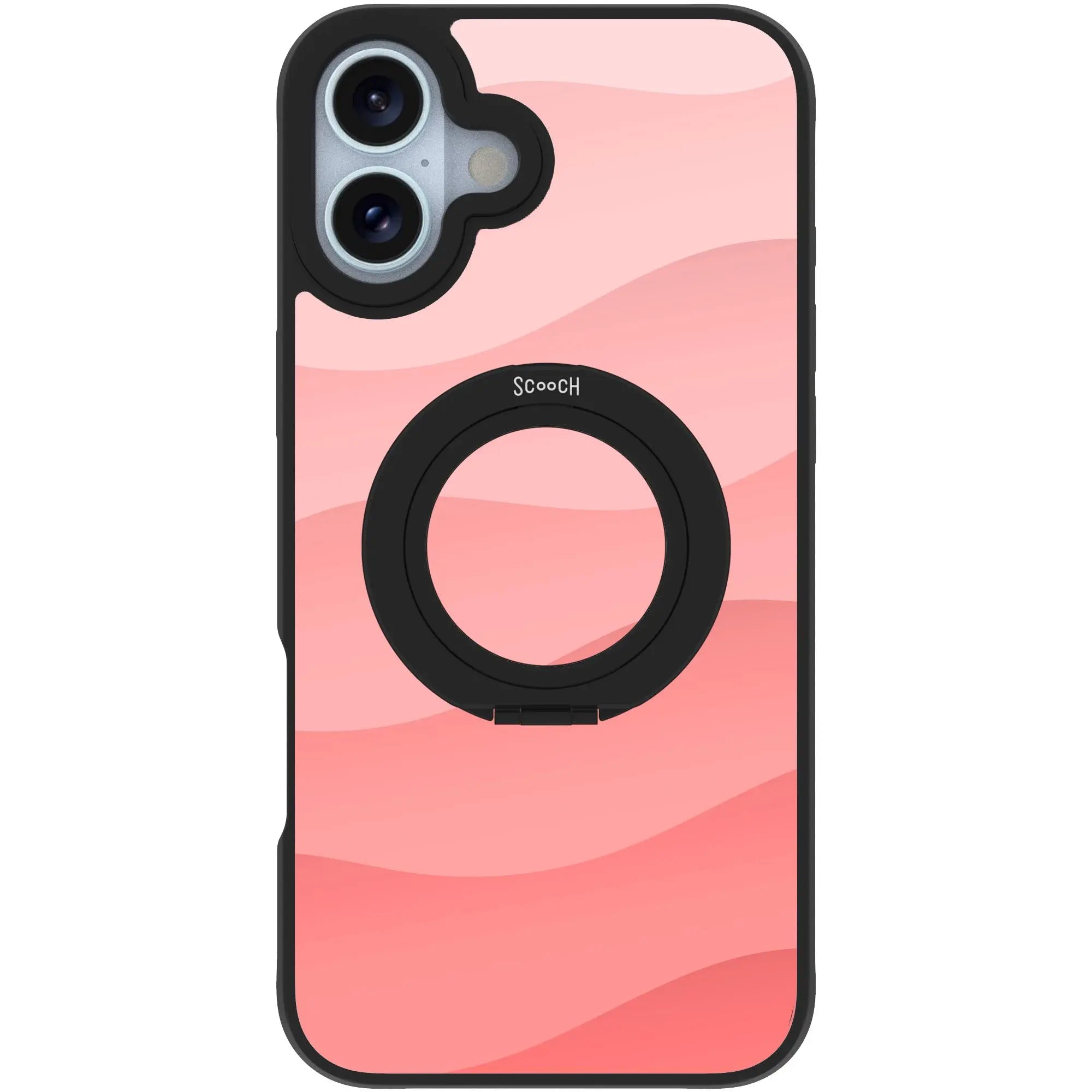 Scooch-HaloCase for iPhone 16 Plus-Pink-Waves