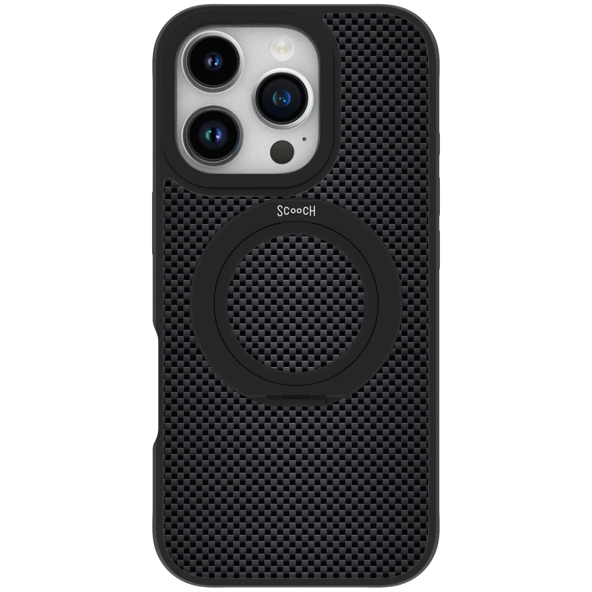 Scooch MagCase in Carbon Fiber | Ultra Strong Magnetic Case for MagSafe iPhone 16 Pro - HaloCase Case Only