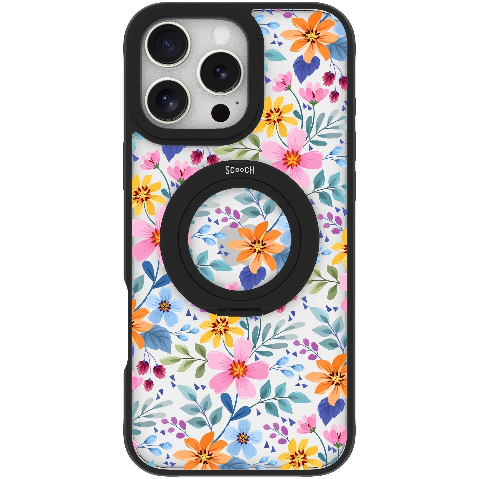 Scooch MagCase in Full Bloom | Ultra Strong Magnetic Case for MagSafe iPhone 16 Pro Max - HaloCase Case Only