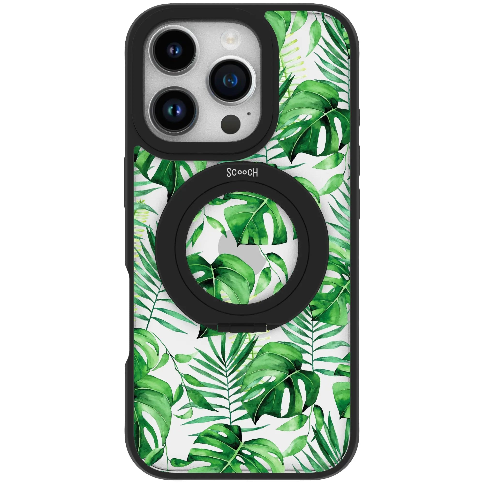 Scooch-HaloCase for iPhone 16 Pro-Monstera