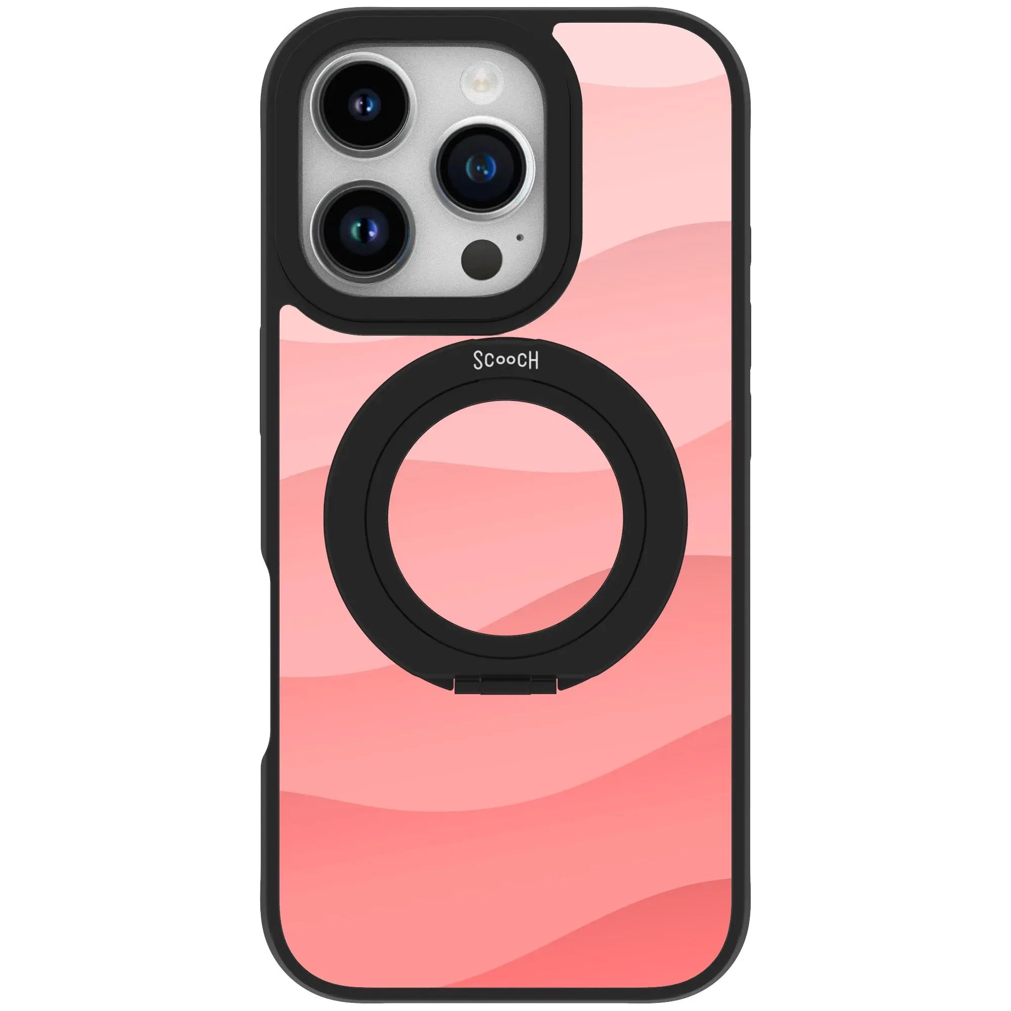 Scooch-HaloCase for iPhone 16 Pro-Pink-Waves