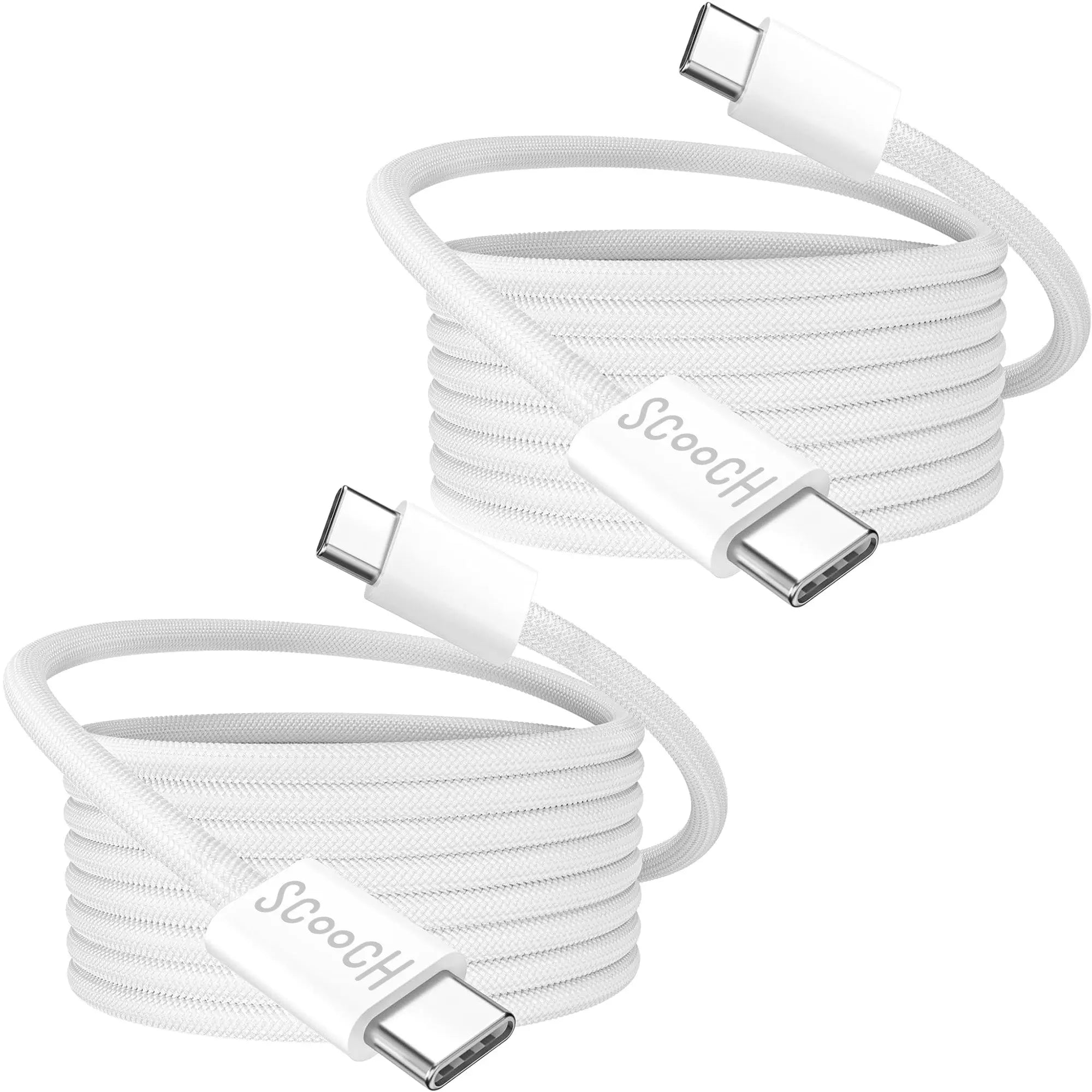 Scooch-JuiceCord C - 60W Charging Cable (4FT) USB-C to USB-C-2-Pack