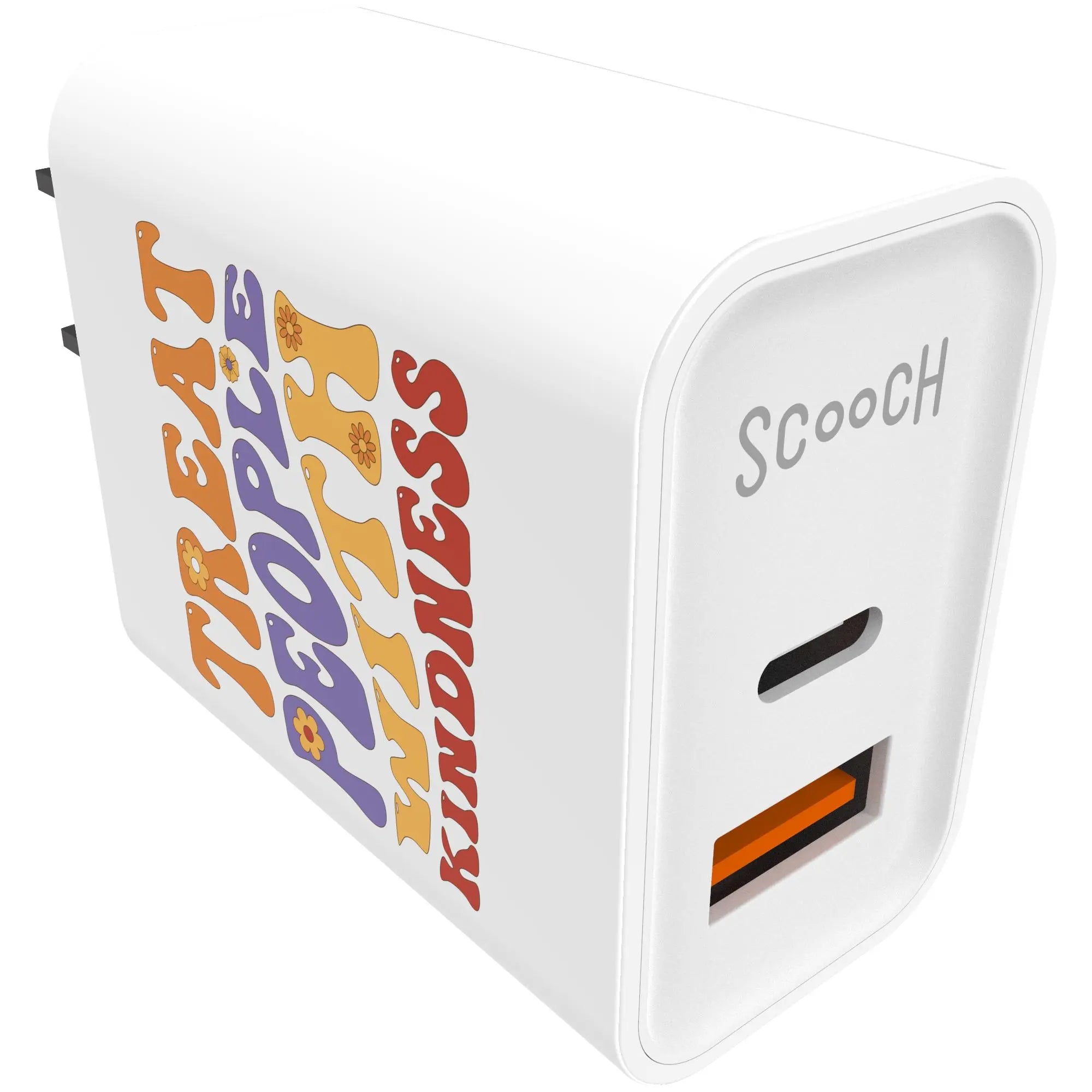 Scooch-JuicePlug - 20W Fast Charger with USB-A and USB-C Ports-Treat-People-With-Kindness-Single