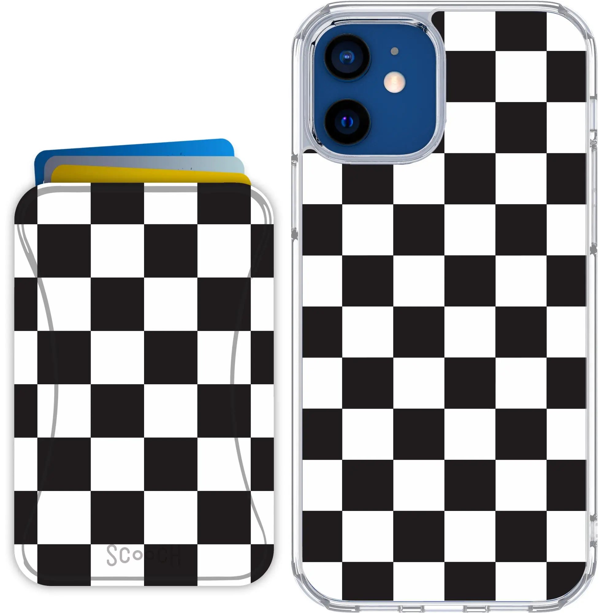 Scooch-MagCase + MagWallet 2.0 MixMatch Bundle for iPhone 12-Checkered