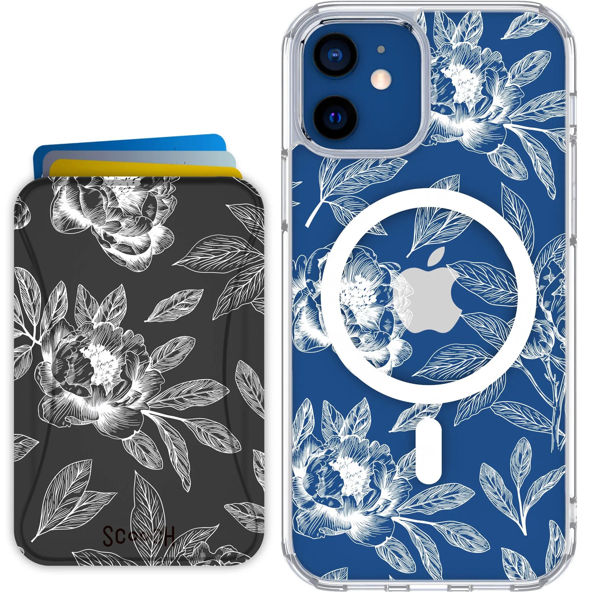 Scooch-MagCase + MagWallet 2.0 MixMatch Bundle for iPhone 12-Chinoiserie