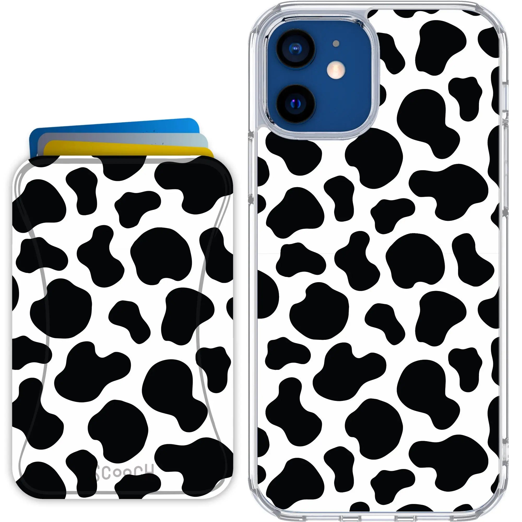 Scooch-MagCase + MagWallet 2.0 MixMatch Bundle for iPhone 12-Cow-Print