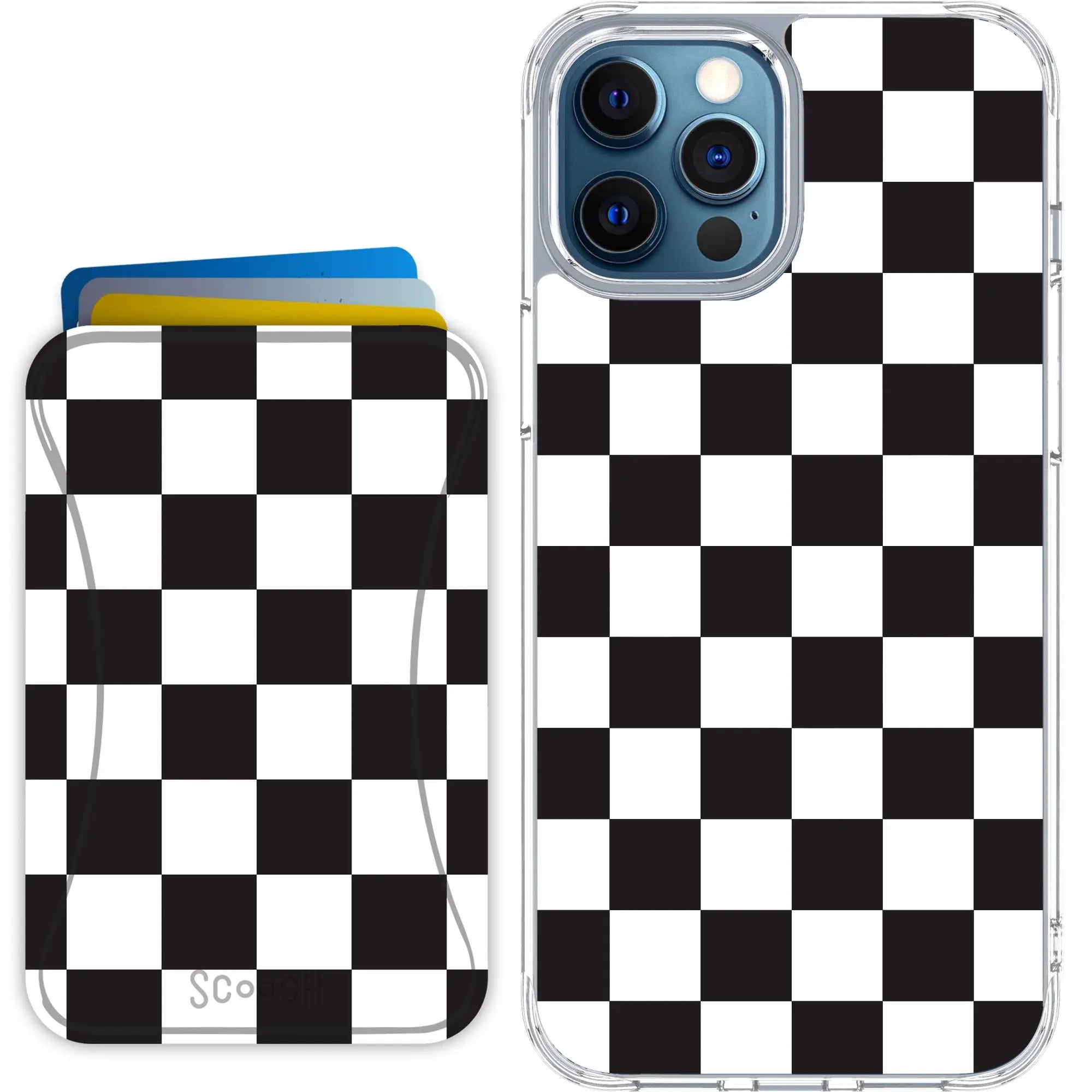 Scooch-MagCase + MagWallet 2.0 MixMatch Bundle for iPhone 12 Pro-Checkered