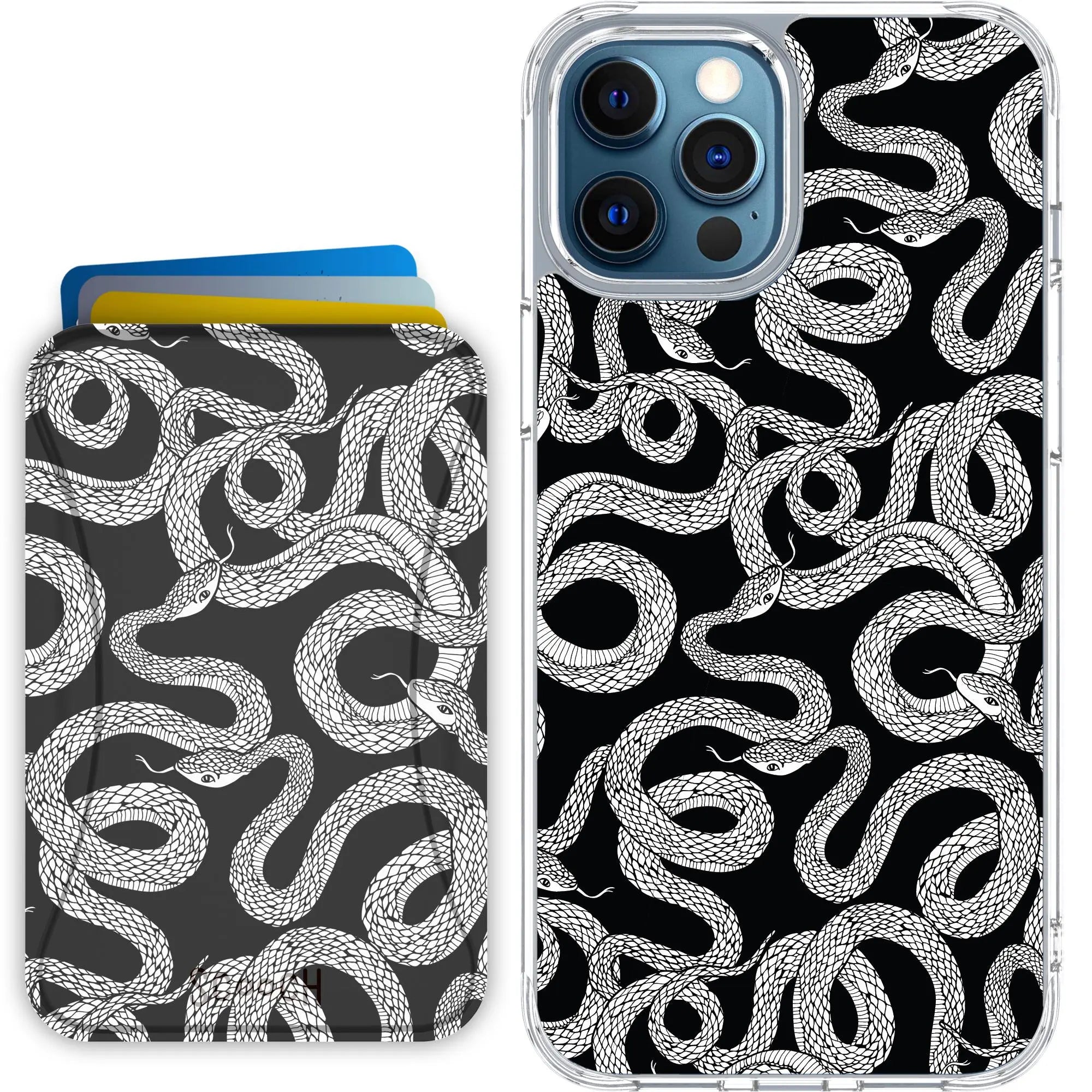 Scooch-MagCase + MagWallet 2.0 MixMatch Bundle for iPhone 12 Pro Max-Snakes