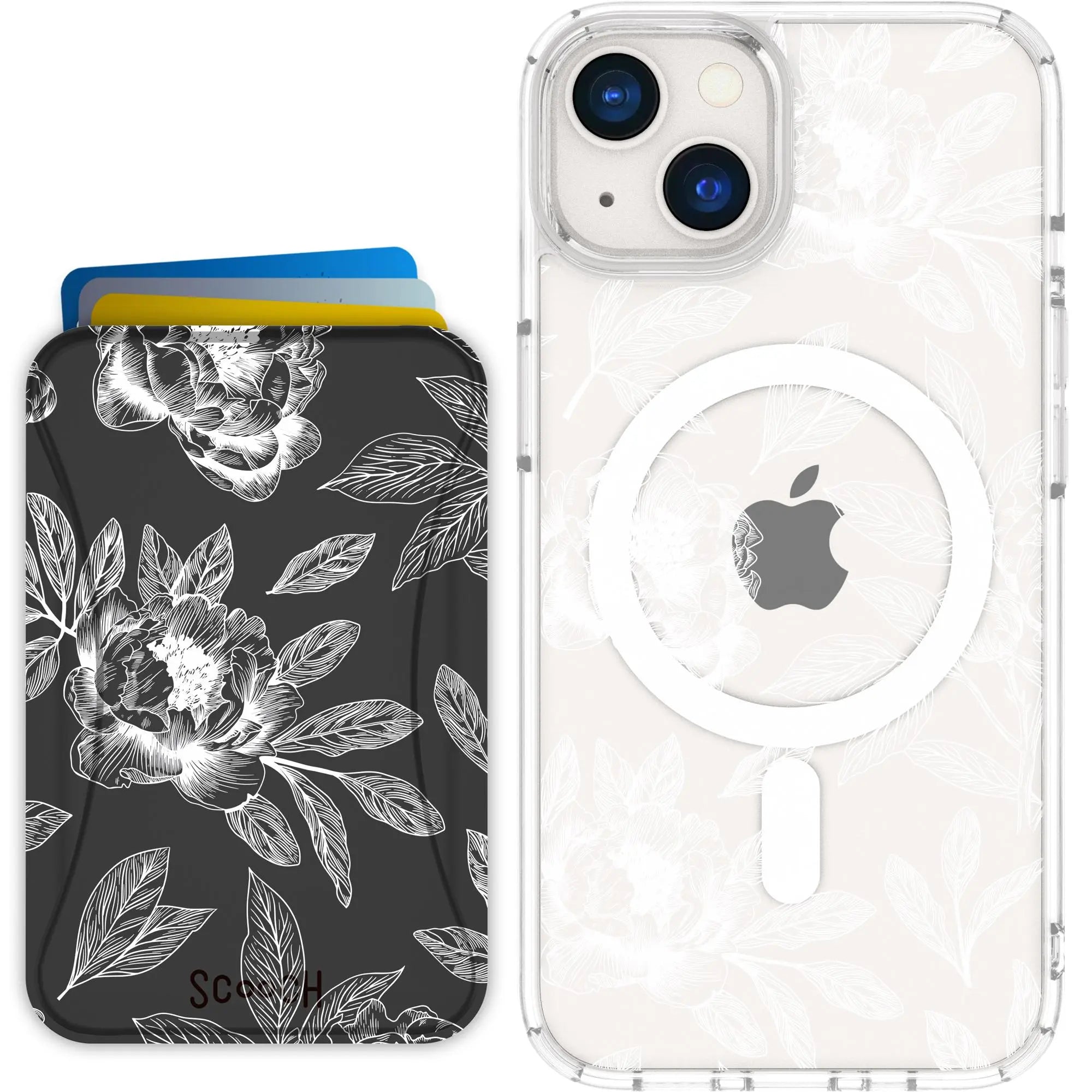 Scooch-MagCase + MagWallet 2.0 MixMatch Bundle for iPhone 13-Chinoiserie