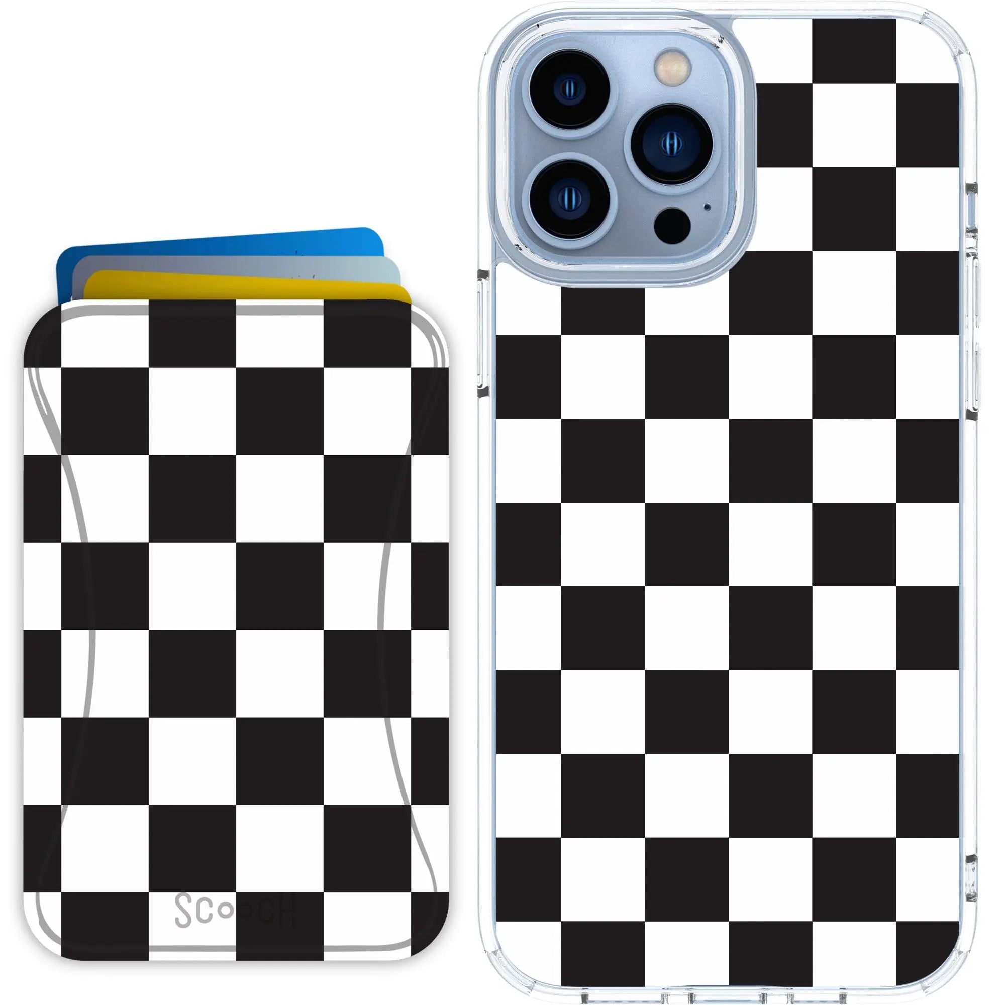 Scooch-MagCase + MagWallet 2.0 MixMatch Bundle for iPhone 13 Pro Max-Checkered