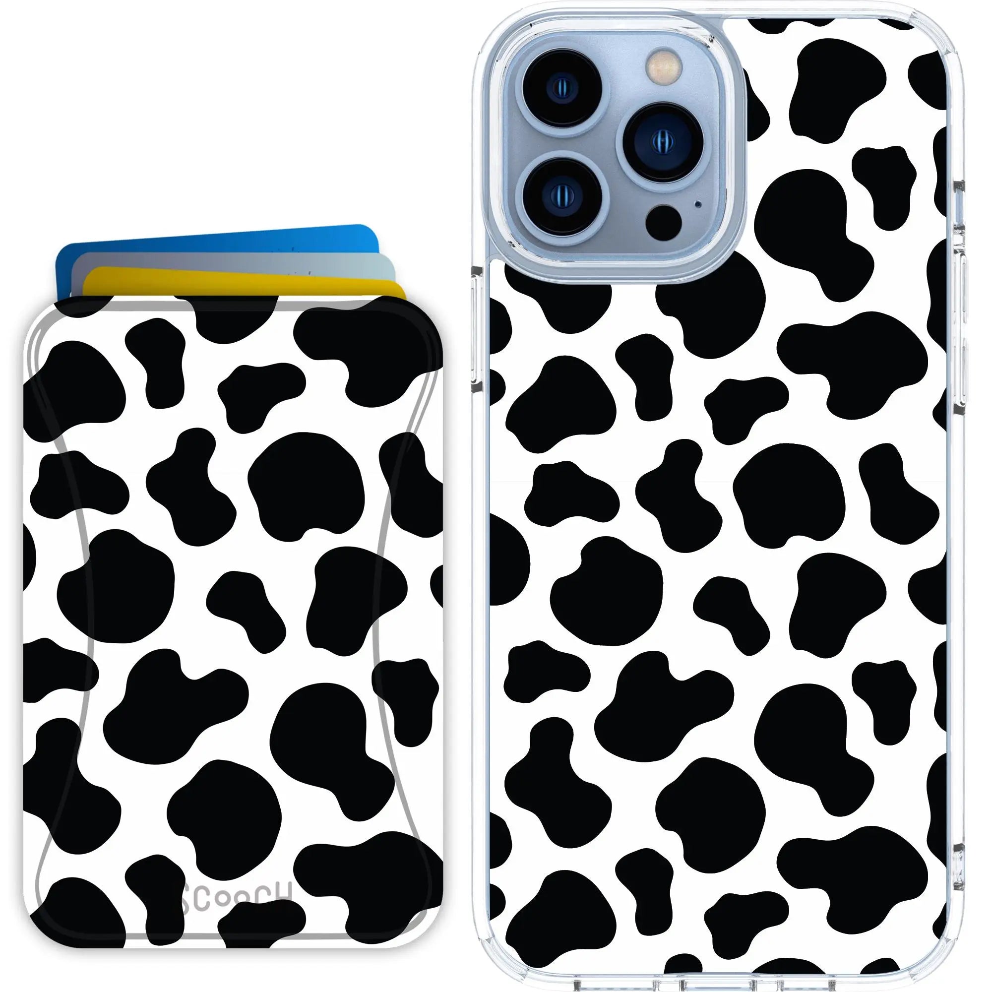 Scooch-MagCase + MagWallet 2.0 MixMatch Bundle for iPhone 13 Pro Max-Cow-Print