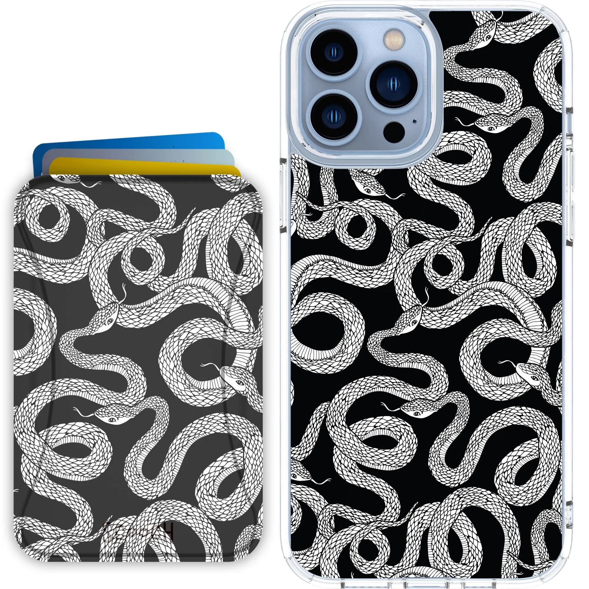 Scooch-MagCase + MagWallet 2.0 MixMatch Bundle for iPhone 13 Pro Max-Snakes