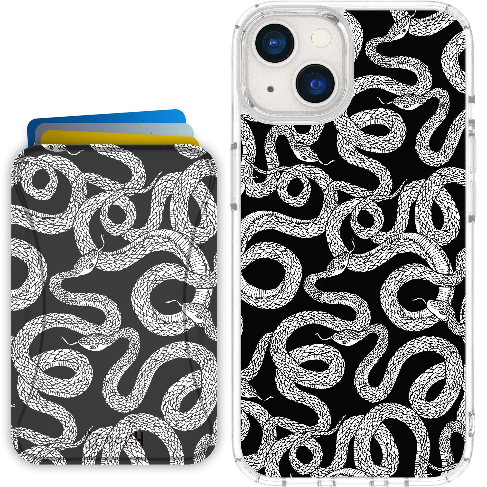 Scooch-MagCase + MagWallet 2.0 MixMatch Bundle for iPhone 13-Snakes