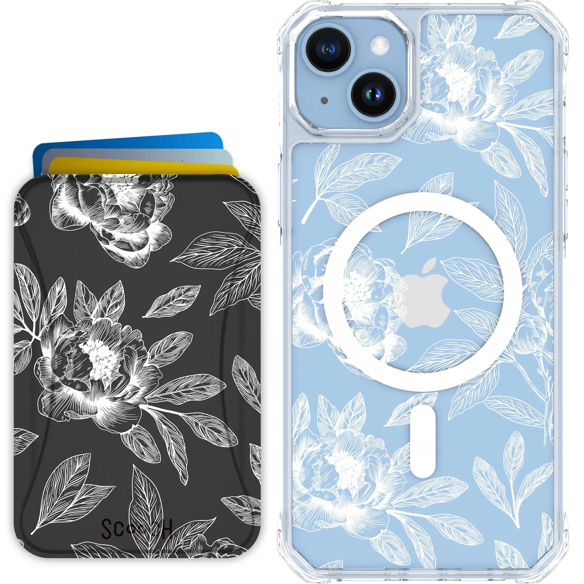 Scooch-MagCase + MagWallet 2.0 MixMatch Bundle for iPhone 14 Plus-Chinoiserie