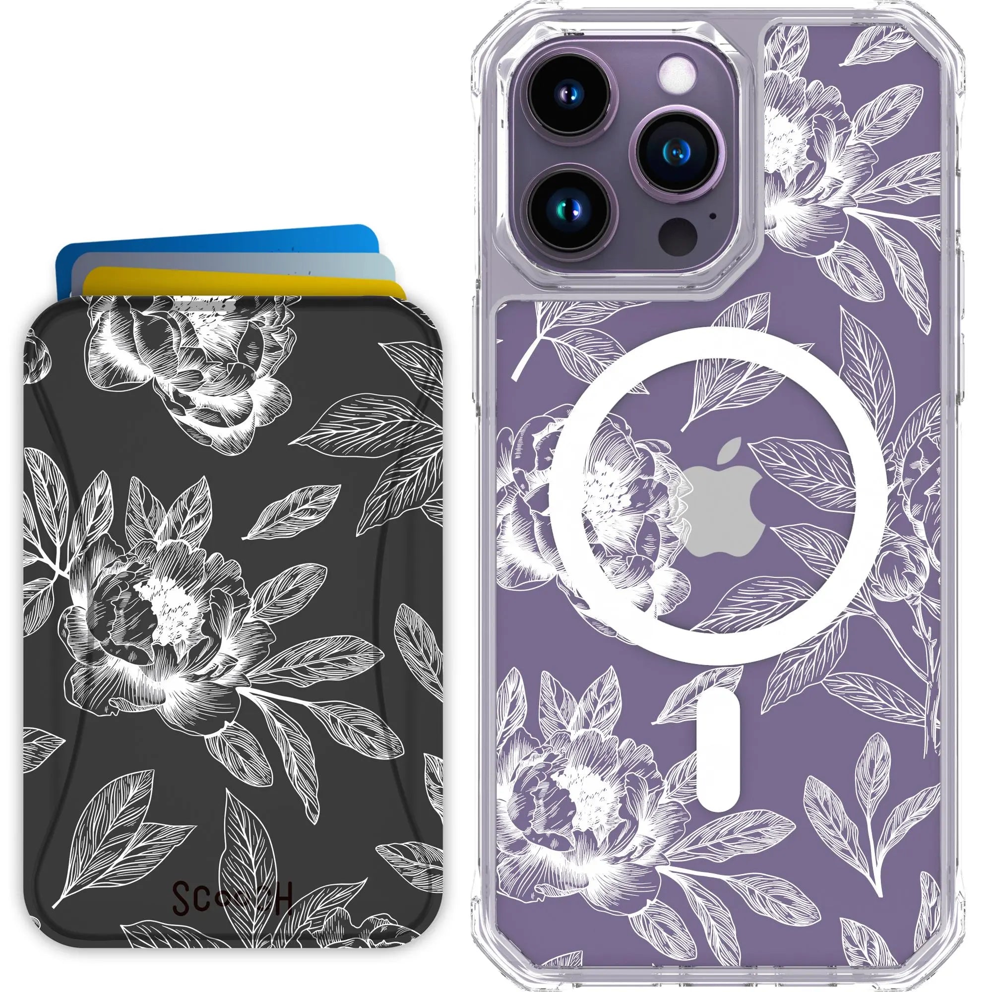 Scooch-MagCase + MagWallet 2.0 MixMatch Bundle for iPhone 14 Pro Max-Chinoiserie