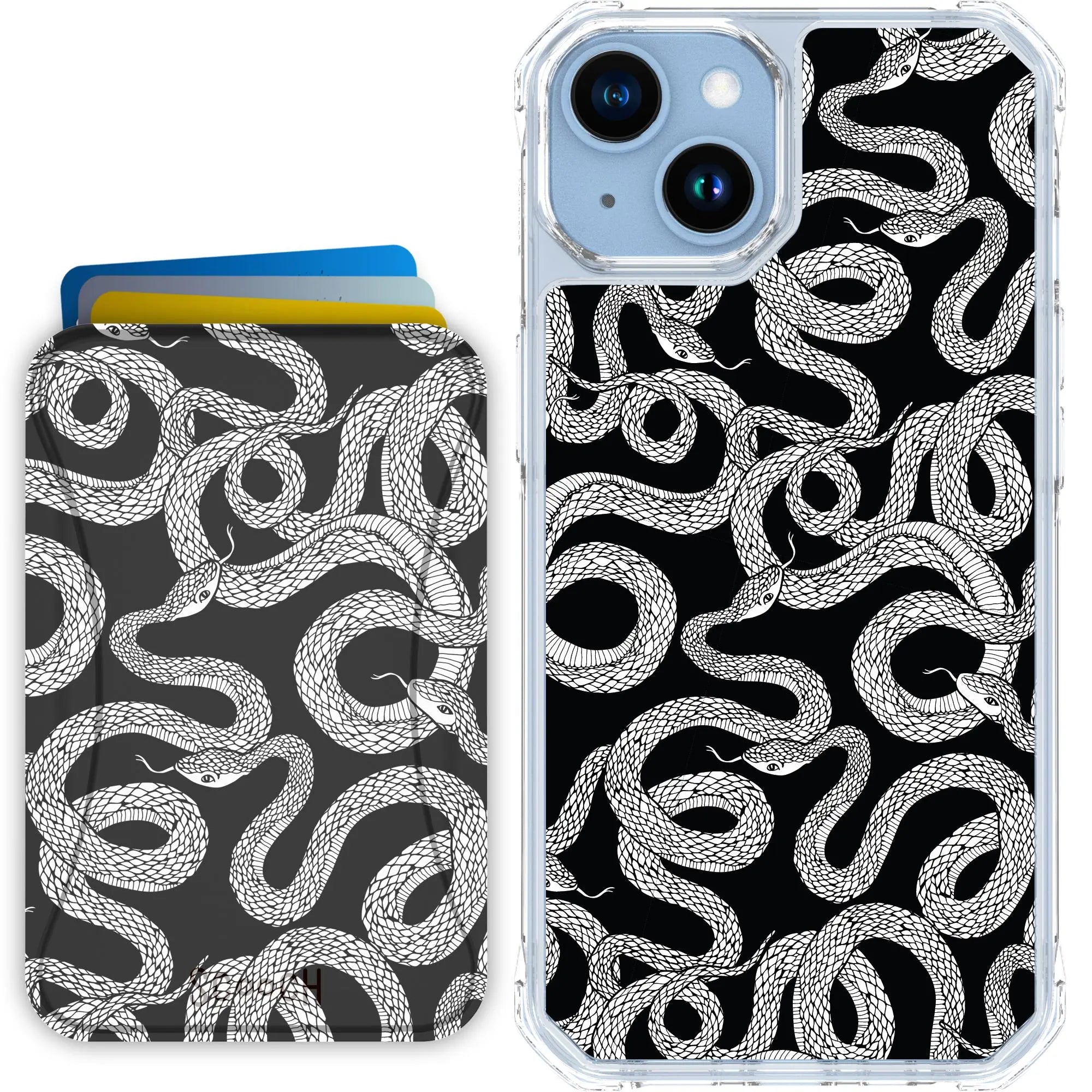 Scooch-MagCase + MagWallet 2.0 MixMatch Bundle for iPhone 14-Snakes