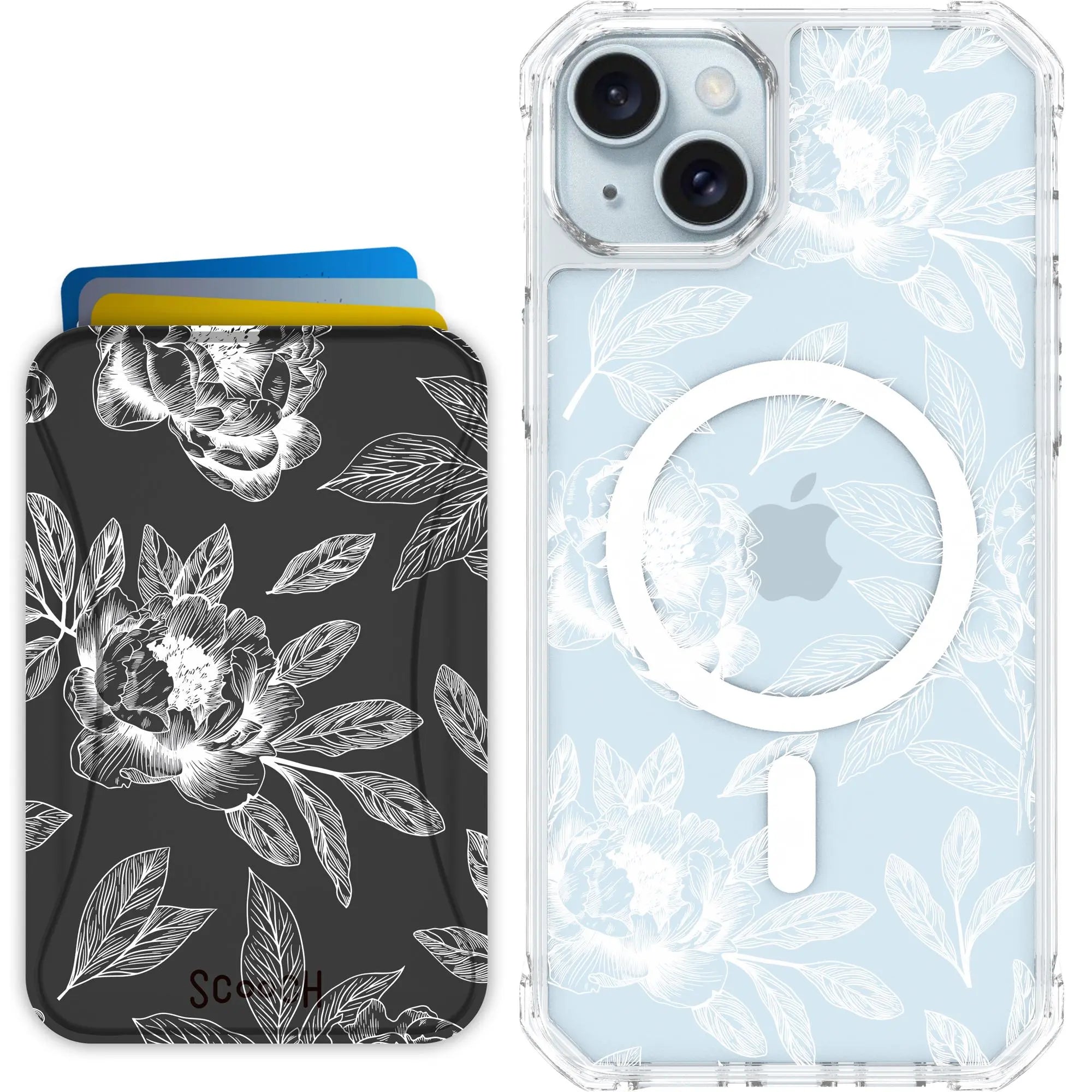 Scooch-MagCase + MagWallet 2.0 MixMatch Bundle for iPhone 15 Plus-Chinoiserie