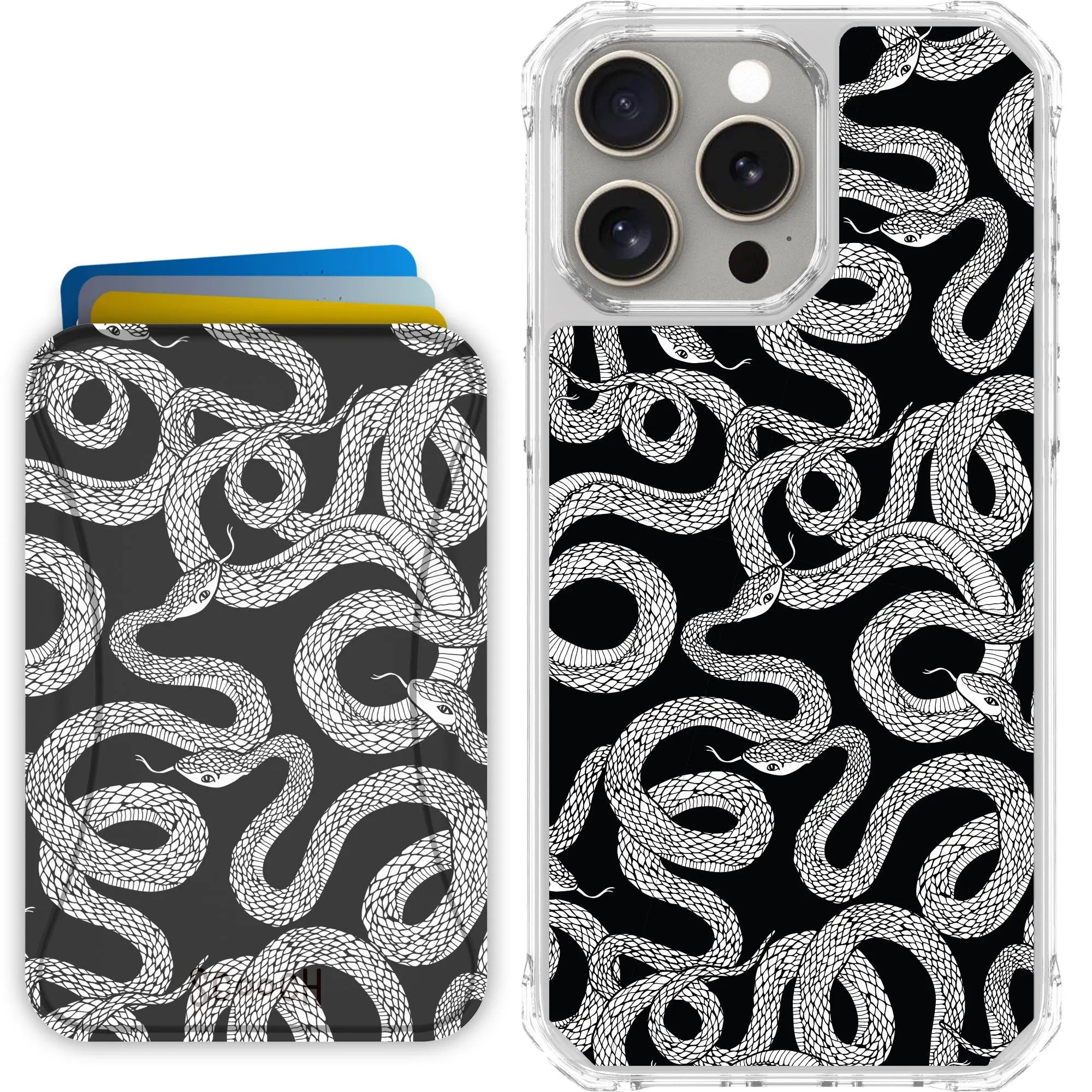 Scooch-MagCase + MagWallet 2.0 MixMatch Bundle for iPhone 15 Pro Max-Snakes