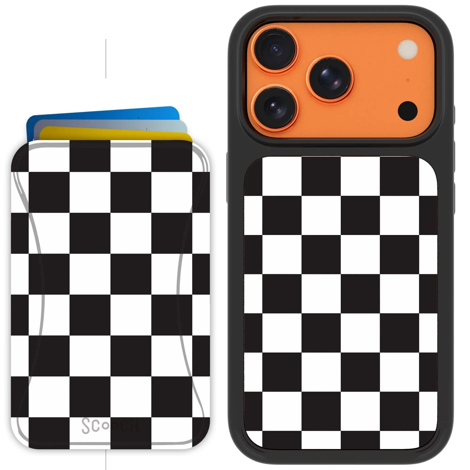 Scooch-MagCase + MagWallet 2.0 MixMatch Bundle for iPhone 17 Pro-Checkered