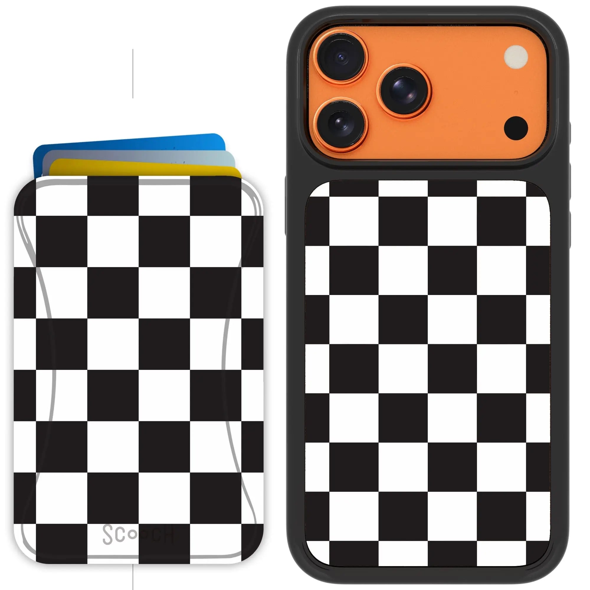 Scooch-MagCase + MagWallet 2.0 MixMatch Bundle for iPhone 17 Pro Max-Checkered