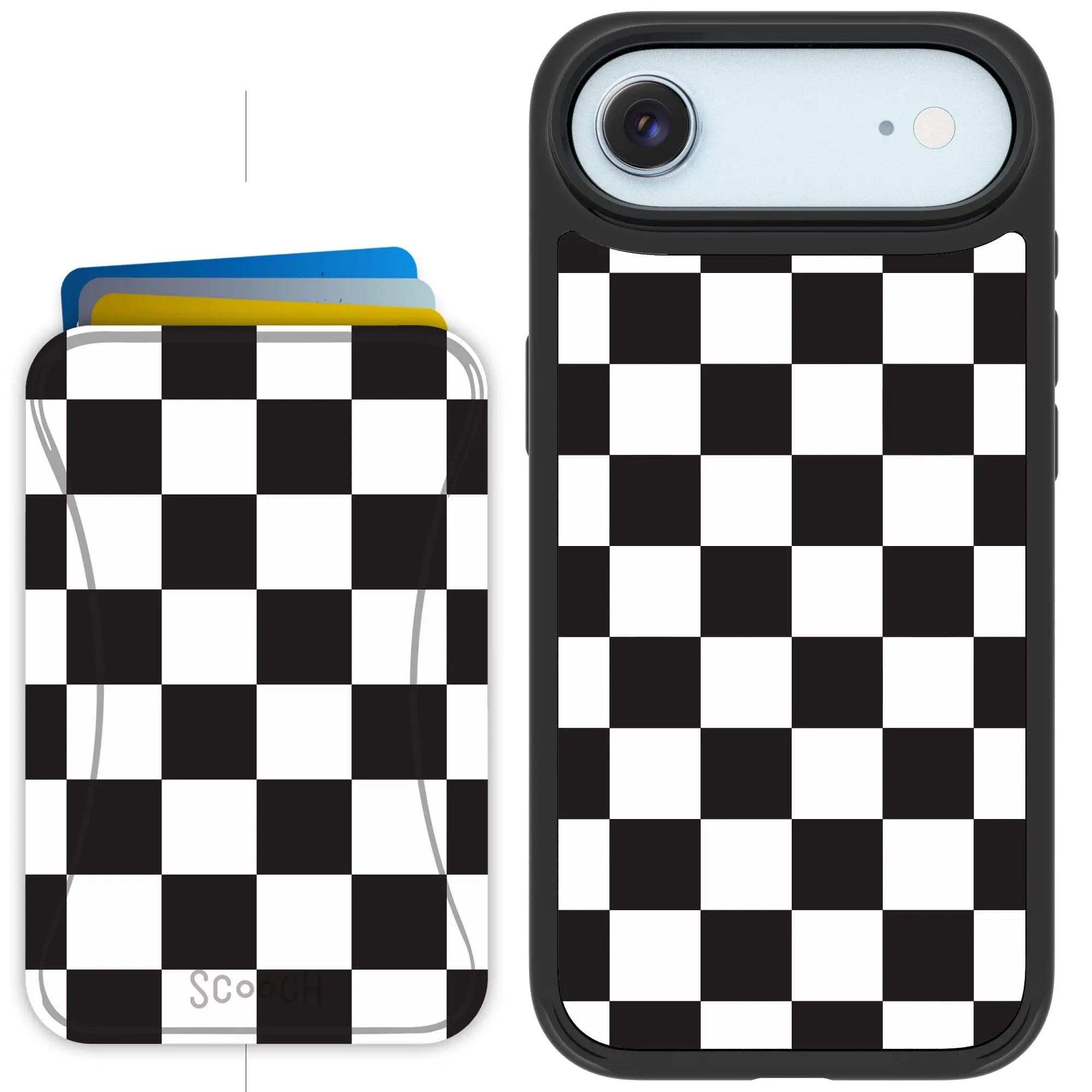 Scooch-MagCase + MagWallet 2.0 MixMatch Bundle for iPhone Air-Checkered