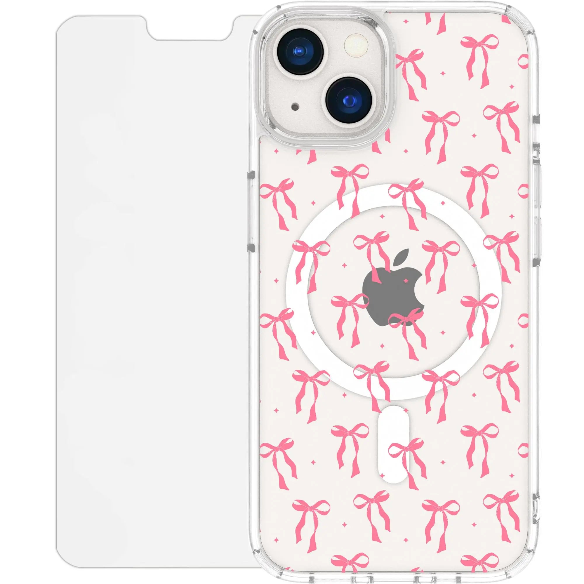 Scooch-MagCase for iPhone 13-Pink-Bows