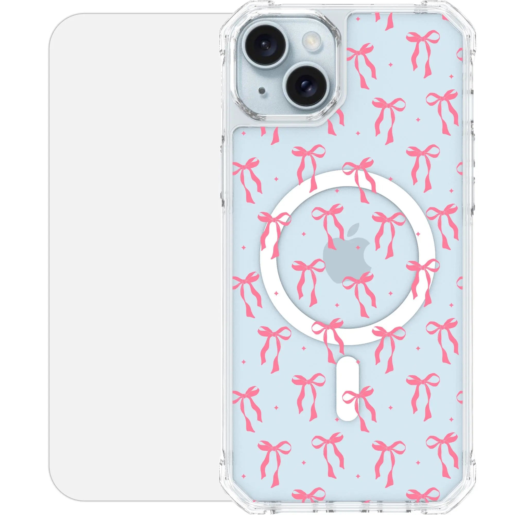 Scooch-MagCase for iPhone 15 Plus-Pink-Bows