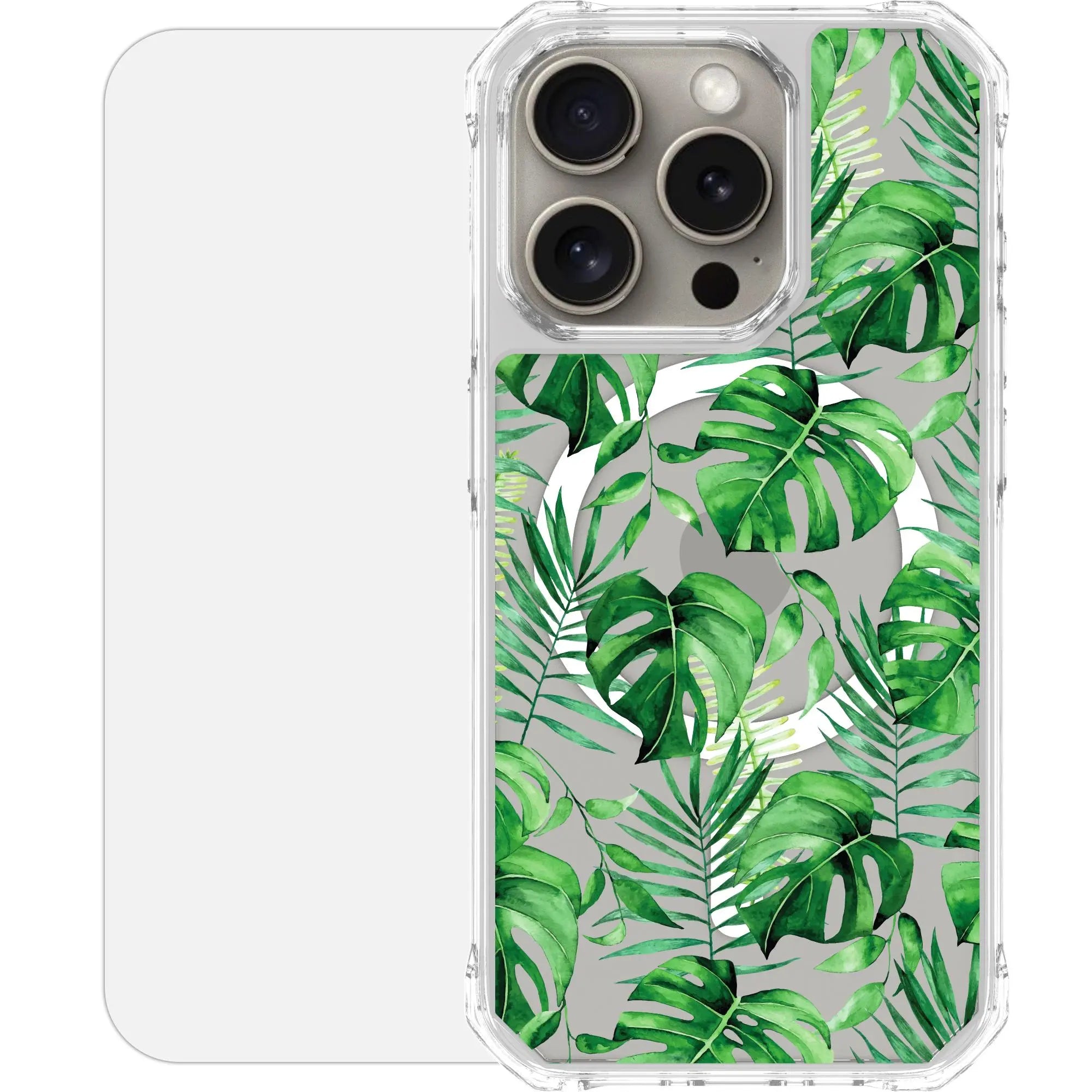 Scooch-MagCase for iPhone 15 Pro-Monstera